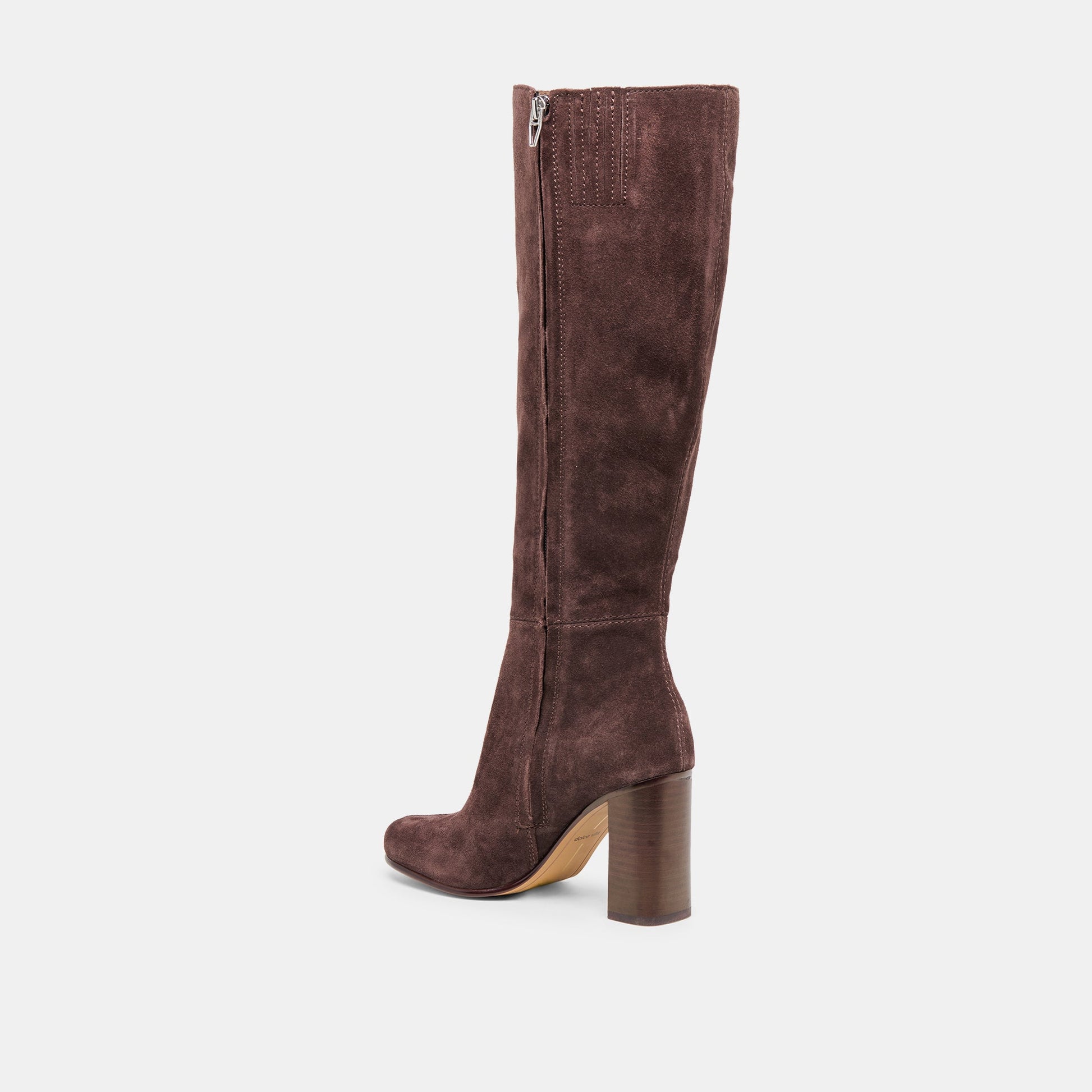 Hudsin Wide Calf Mahogany Suede Boots Dolce Vita On sale