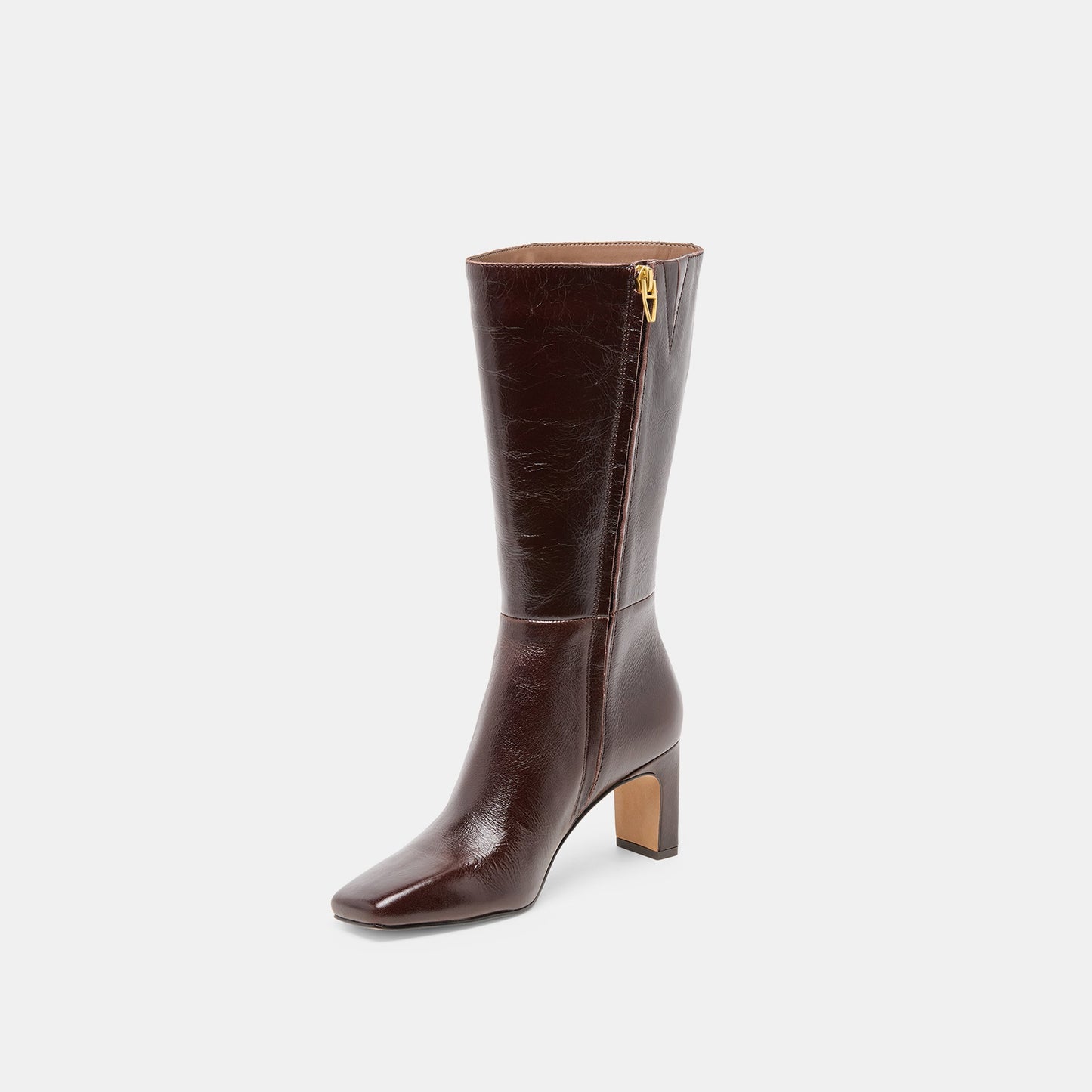 Riggs Wide Calf Chocolate Leather Boots Dolce Vita us