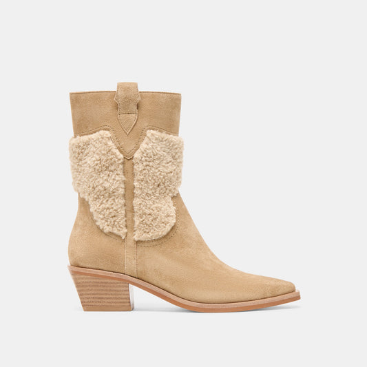 Salil Plush Dk Taupe Suede Boots Dolce Vita For sale
