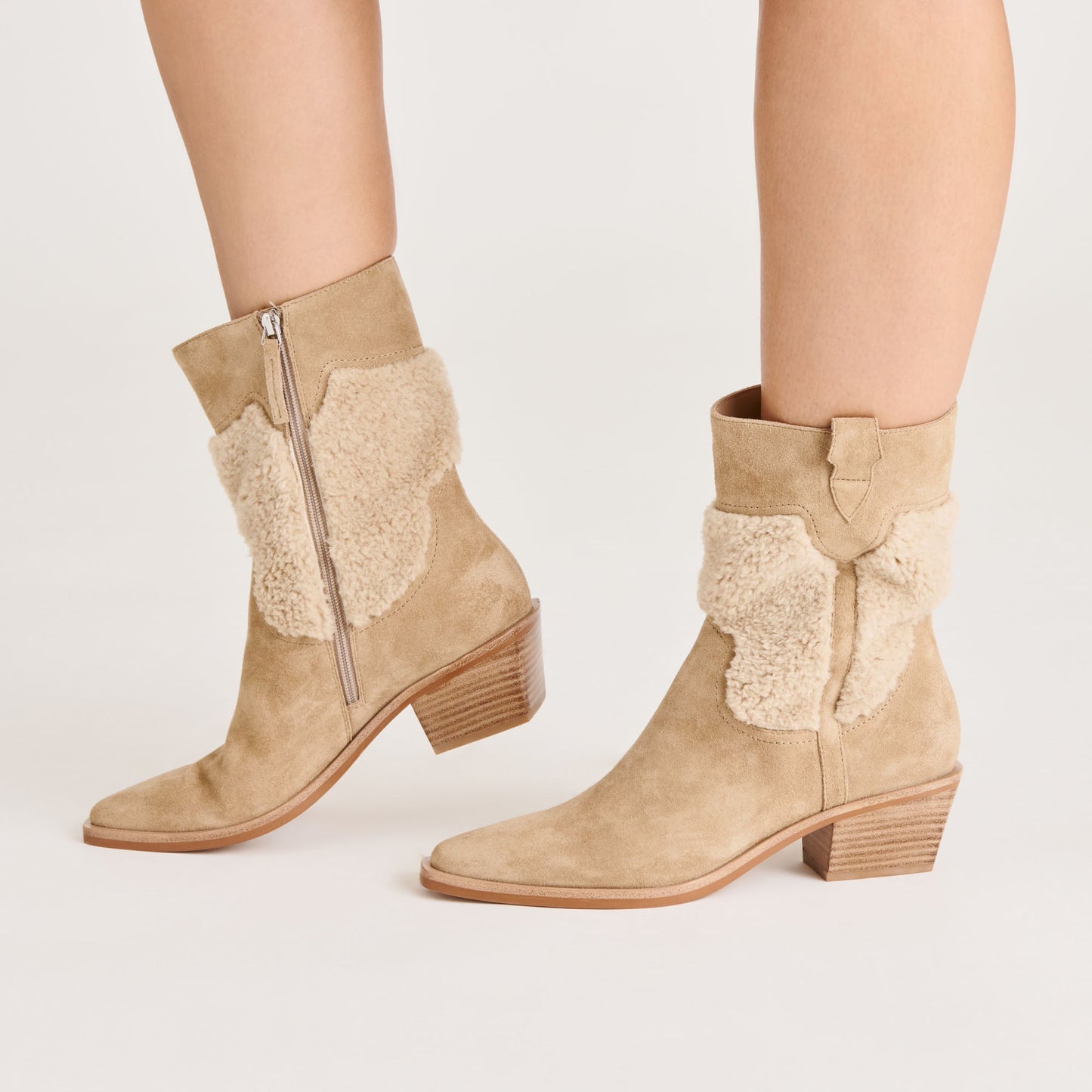Salil Plush Dk Taupe Suede Boots Dolce Vita For sale