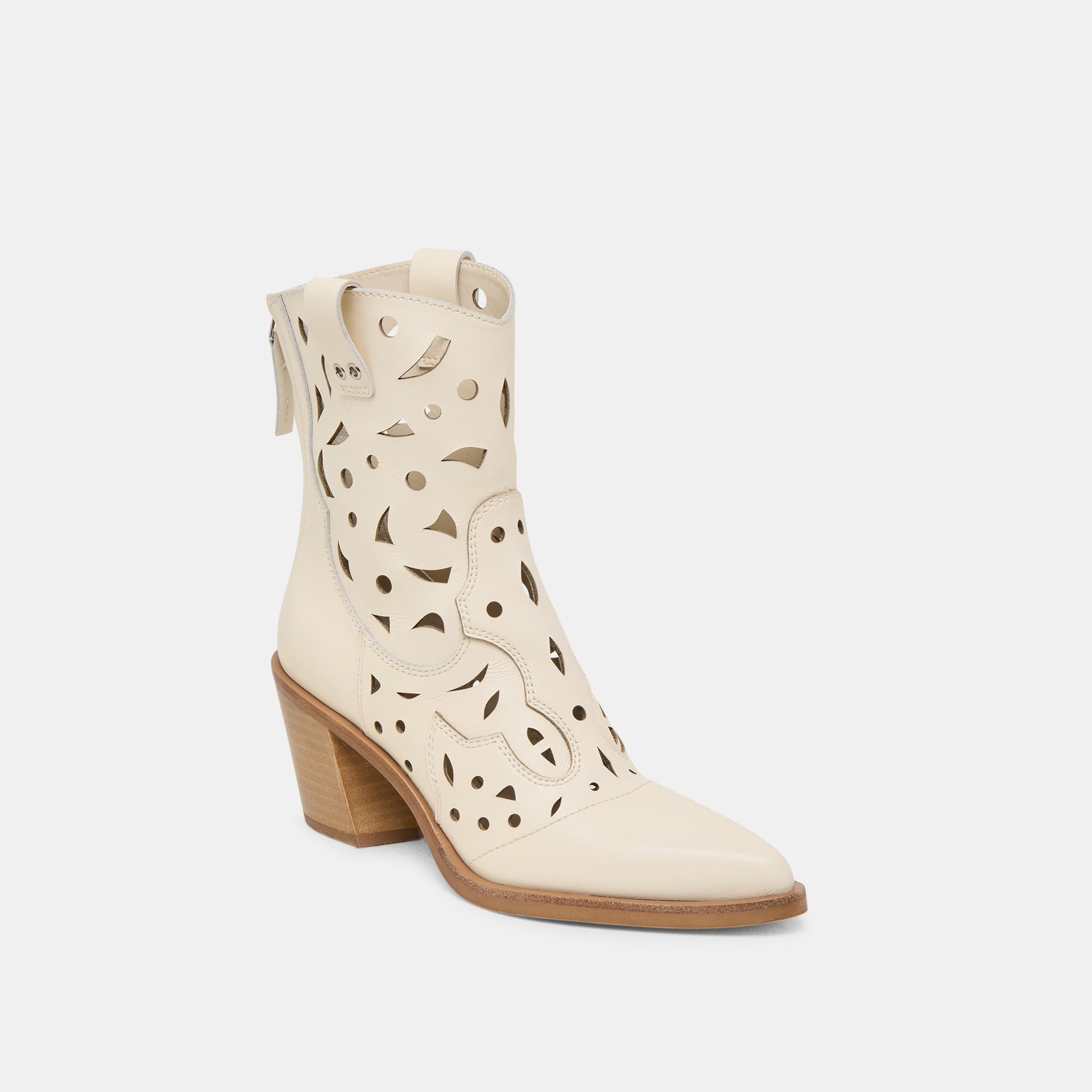 Zenobi Off White Leather Booties Dolce Vita Outlet