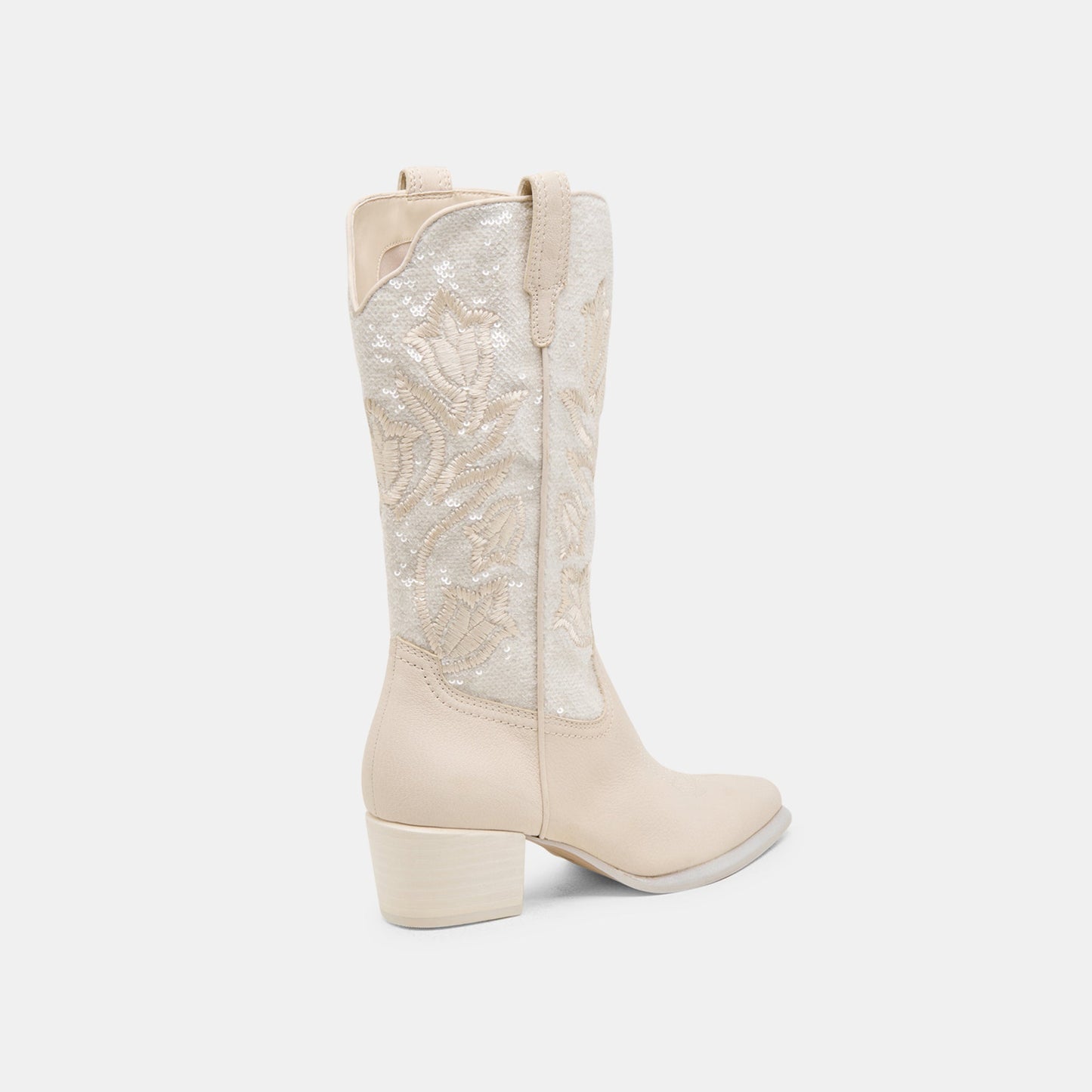 Vorah Pearl Creme Sequin Boots Dolce Vita On sale