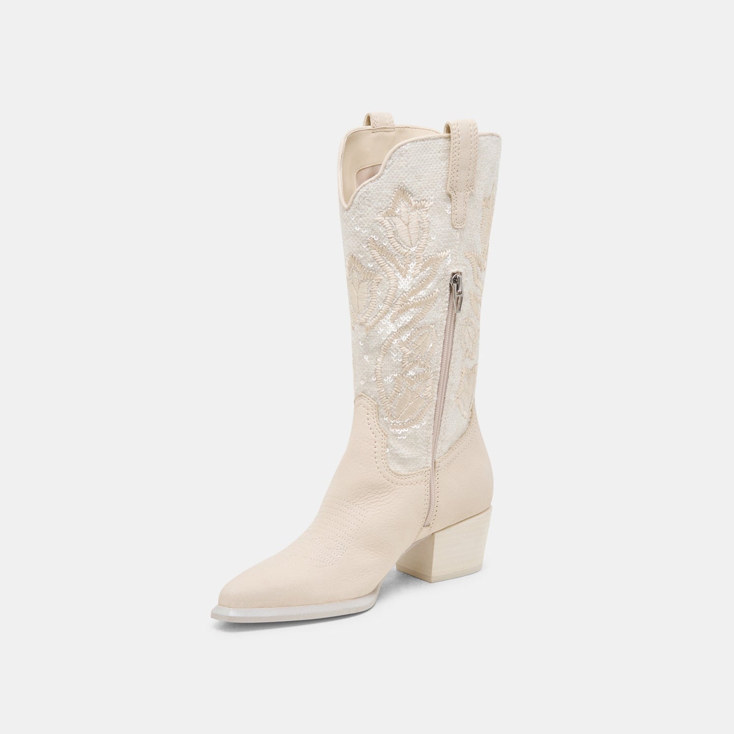 Vorah Pearl Creme Sequin Boots Dolce Vita On sale
