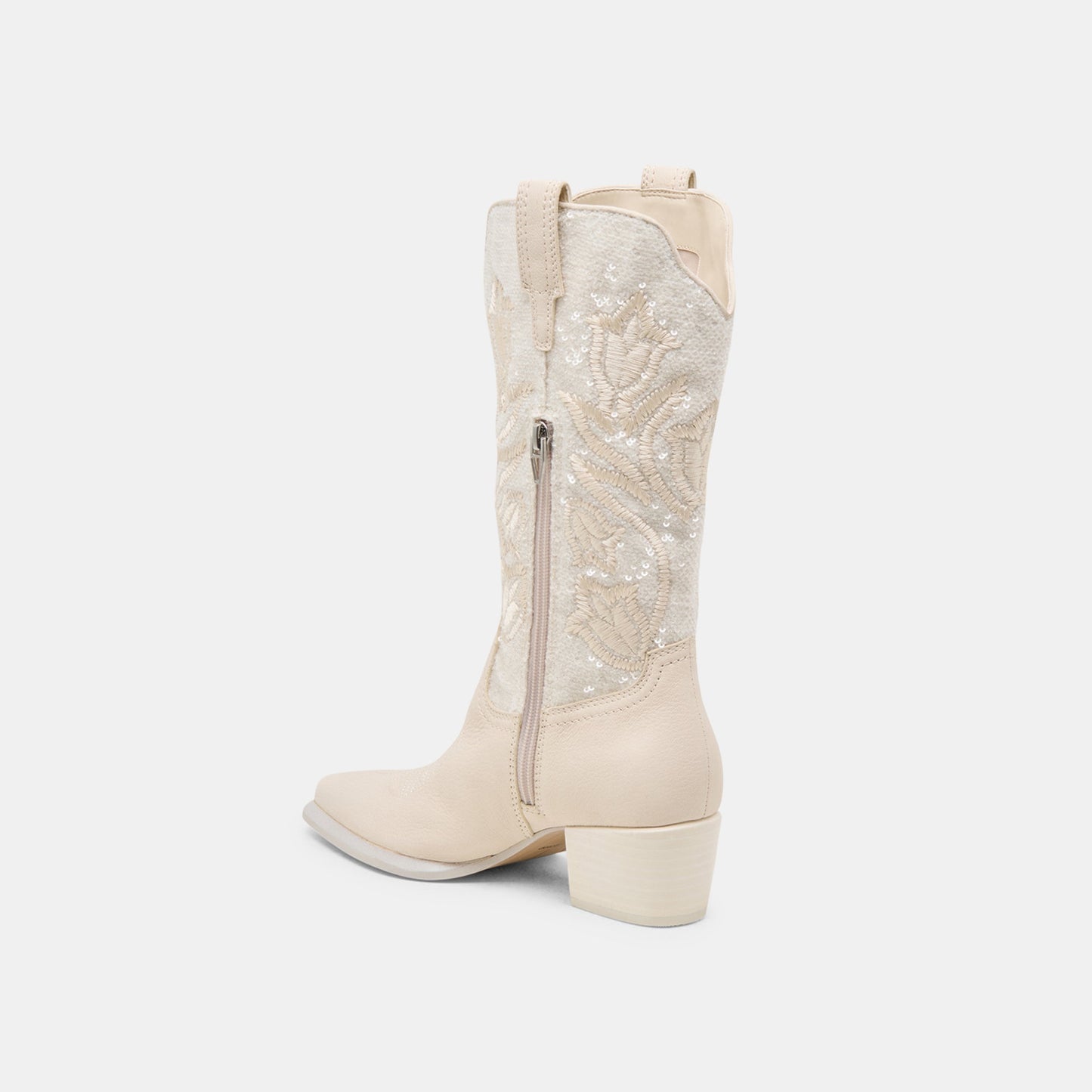 Vorah Pearl Creme Sequin Boots Dolce Vita On sale