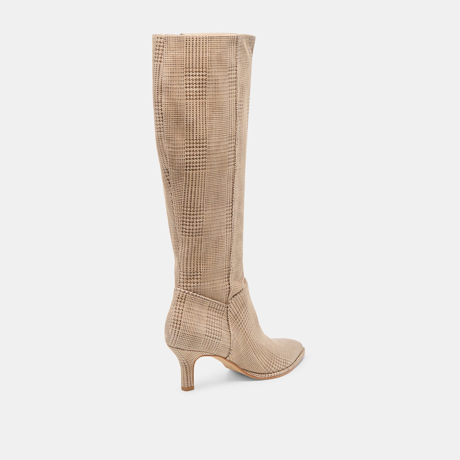 Aldy Herringbone Printed Suede Boots Dolce Vita New