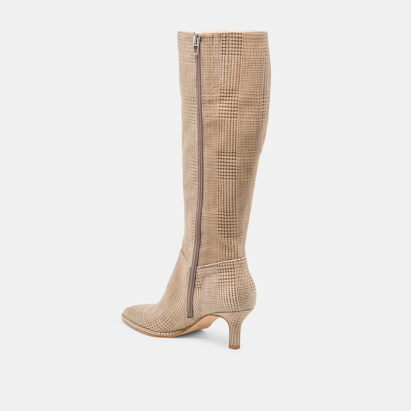 Aldy Herringbone Printed Suede Boots Dolce Vita New