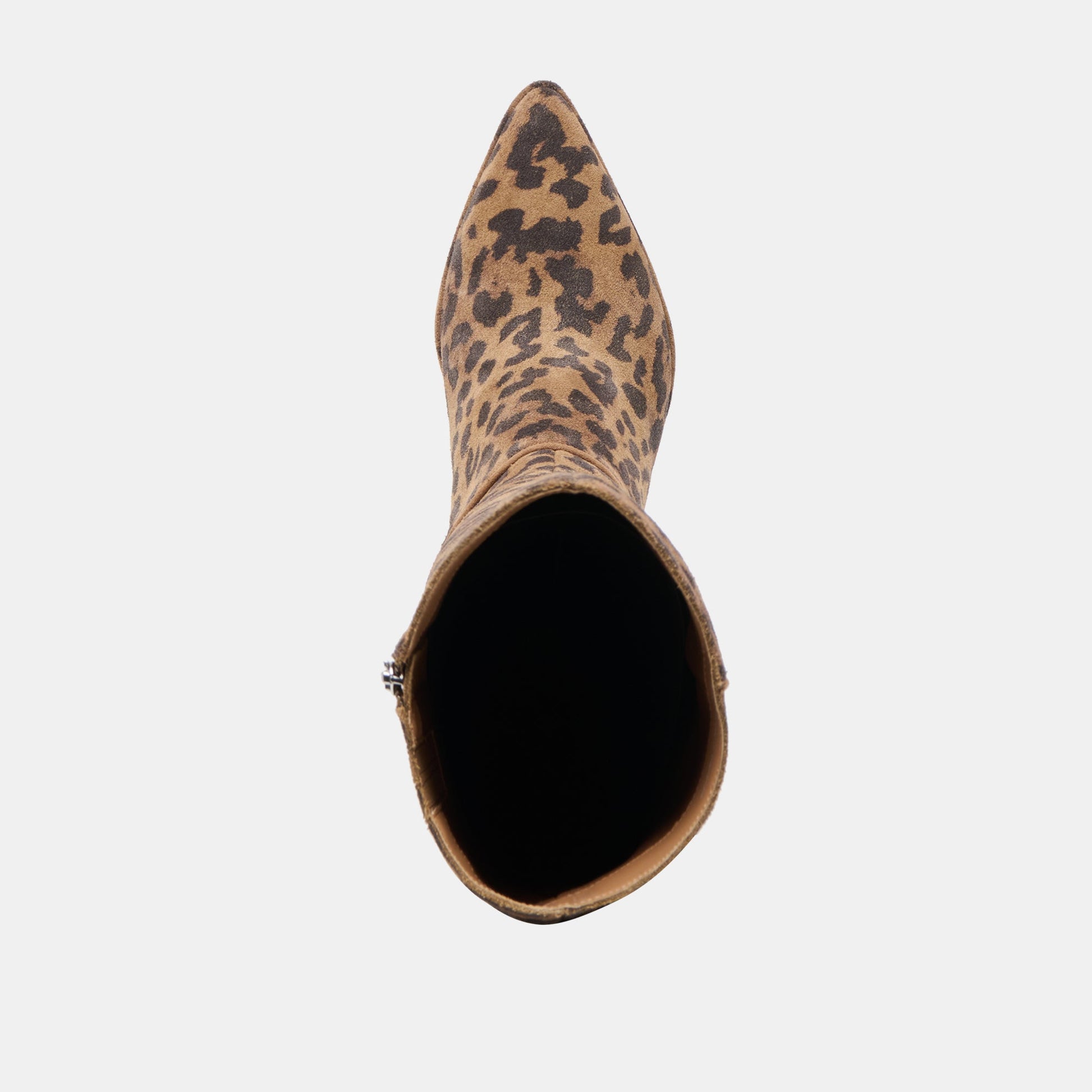 Aldy Brown Leopard Printed Suede Wide Calf Boots Dolce Vita Discount