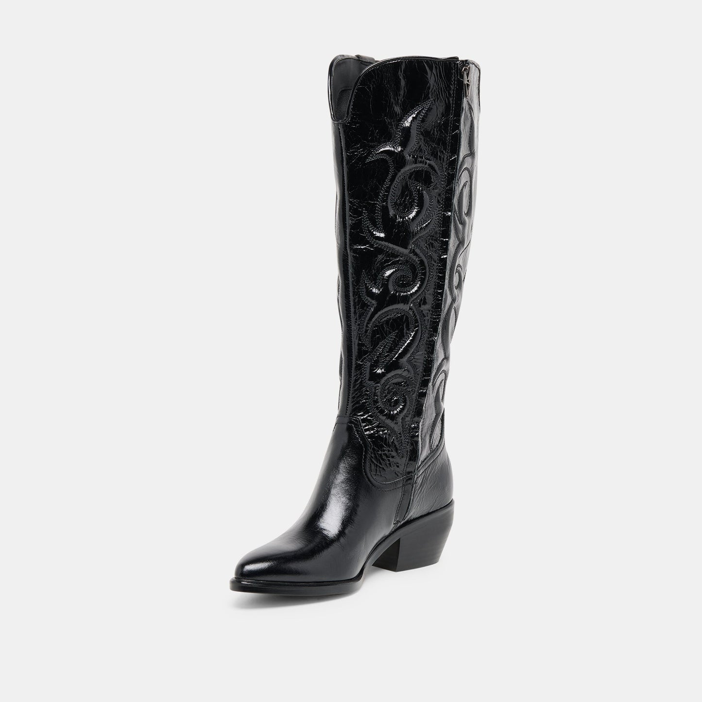Mirla Black Leather Wide Calf Boots Dolce Vita Online