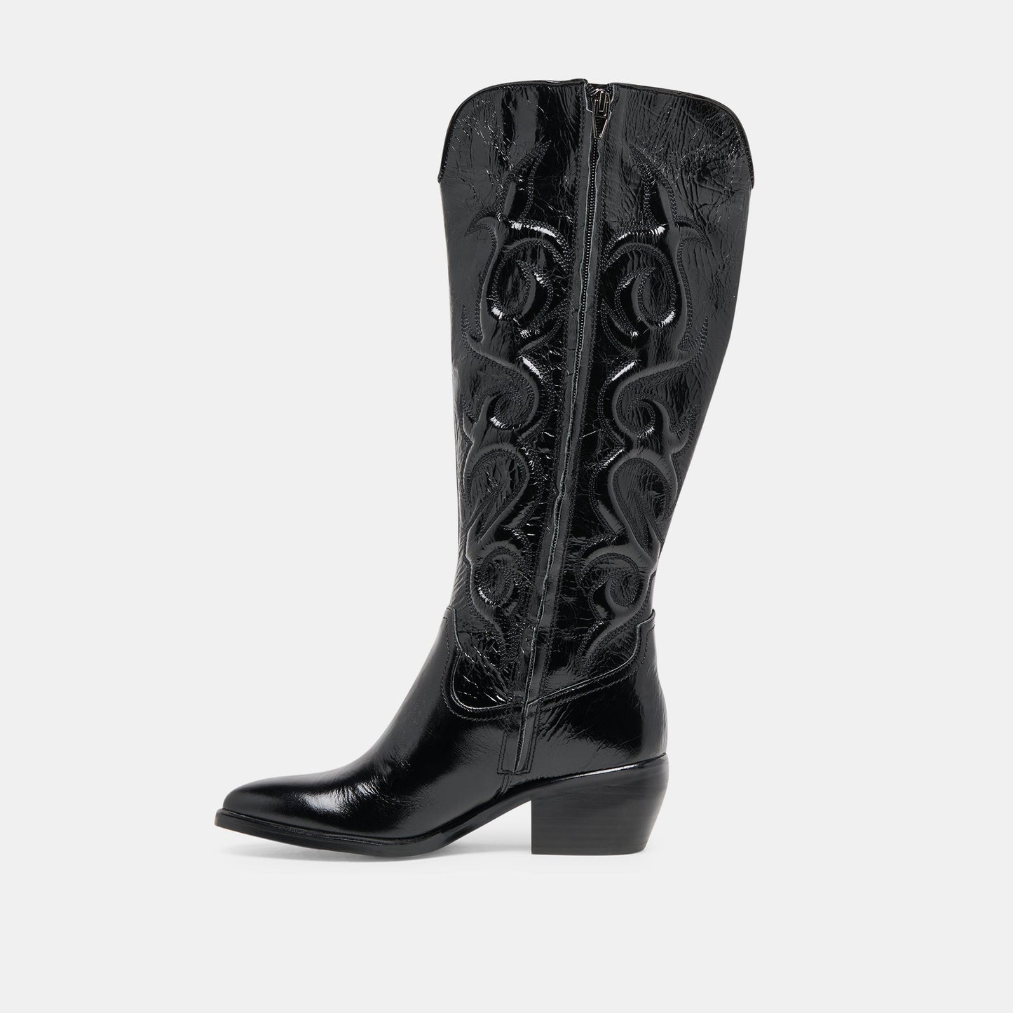 Mirla Black Leather Wide Calf Boots Dolce Vita Online