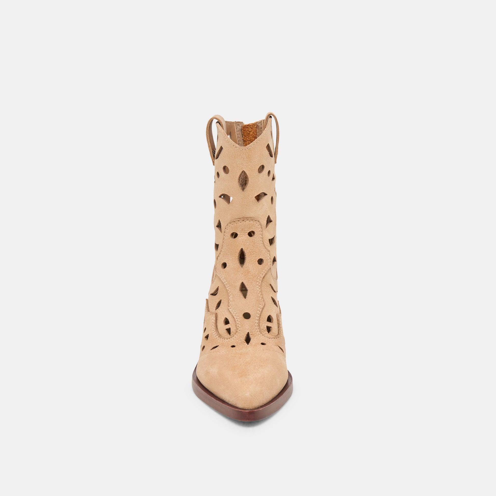 Zenobi Camel Distressed Leather Booties Dolce Vita Outlet