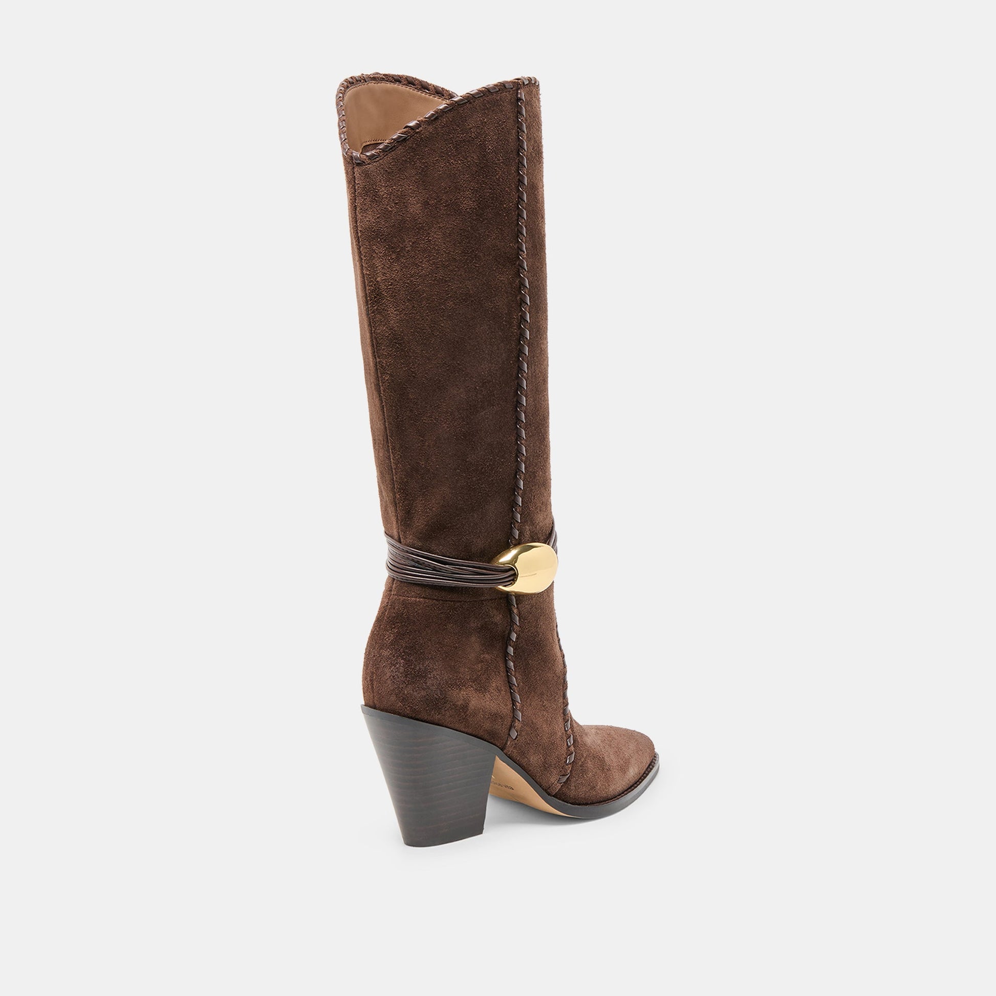 Jody Dk Brown Suede Wide Calf Boots Dolce Vita For sale
