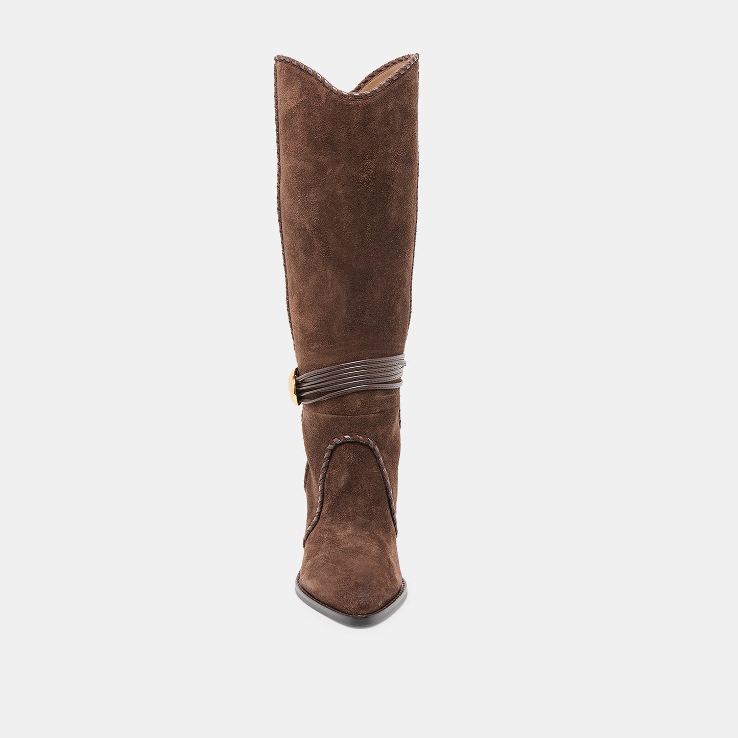 Jody Dk Brown Suede Wide Calf Boots Dolce Vita For sale