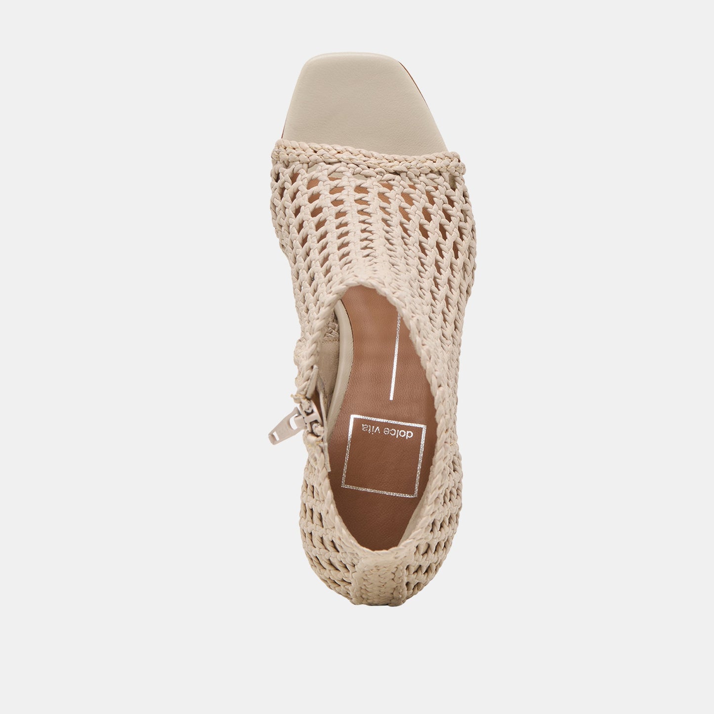 Quin Bone Woven Leather Heels Dolce Vita New
