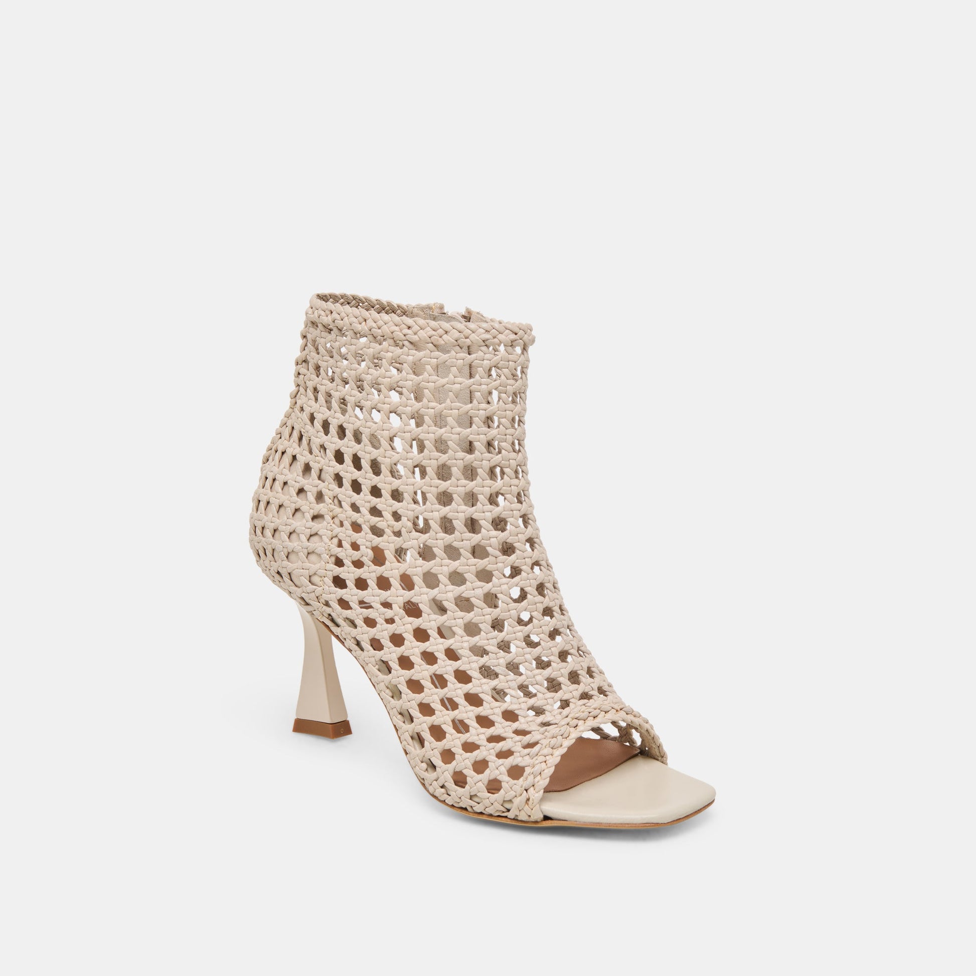 Quin Bone Woven Leather Heels Dolce Vita New