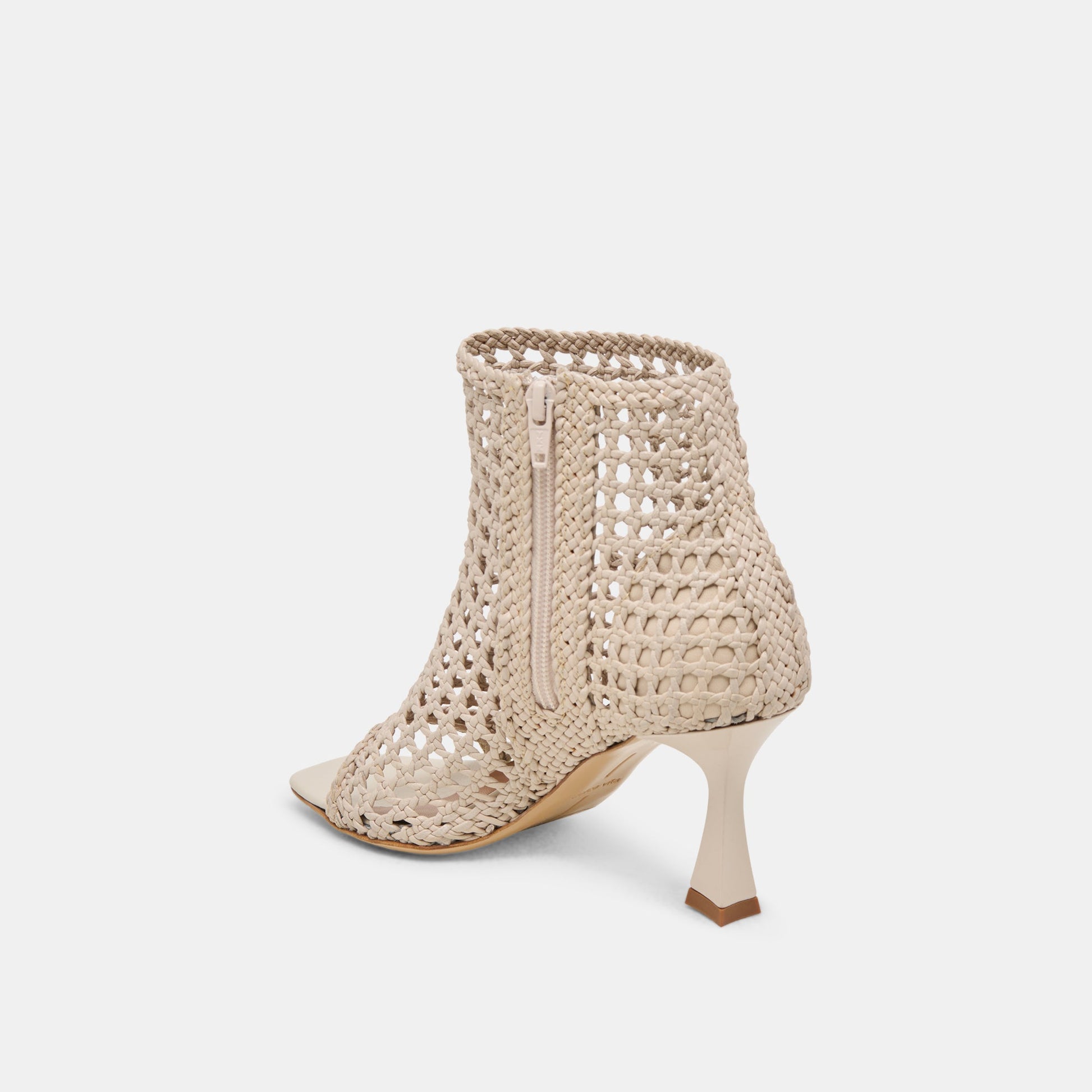 Quin Bone Woven Leather Heels Dolce Vita New