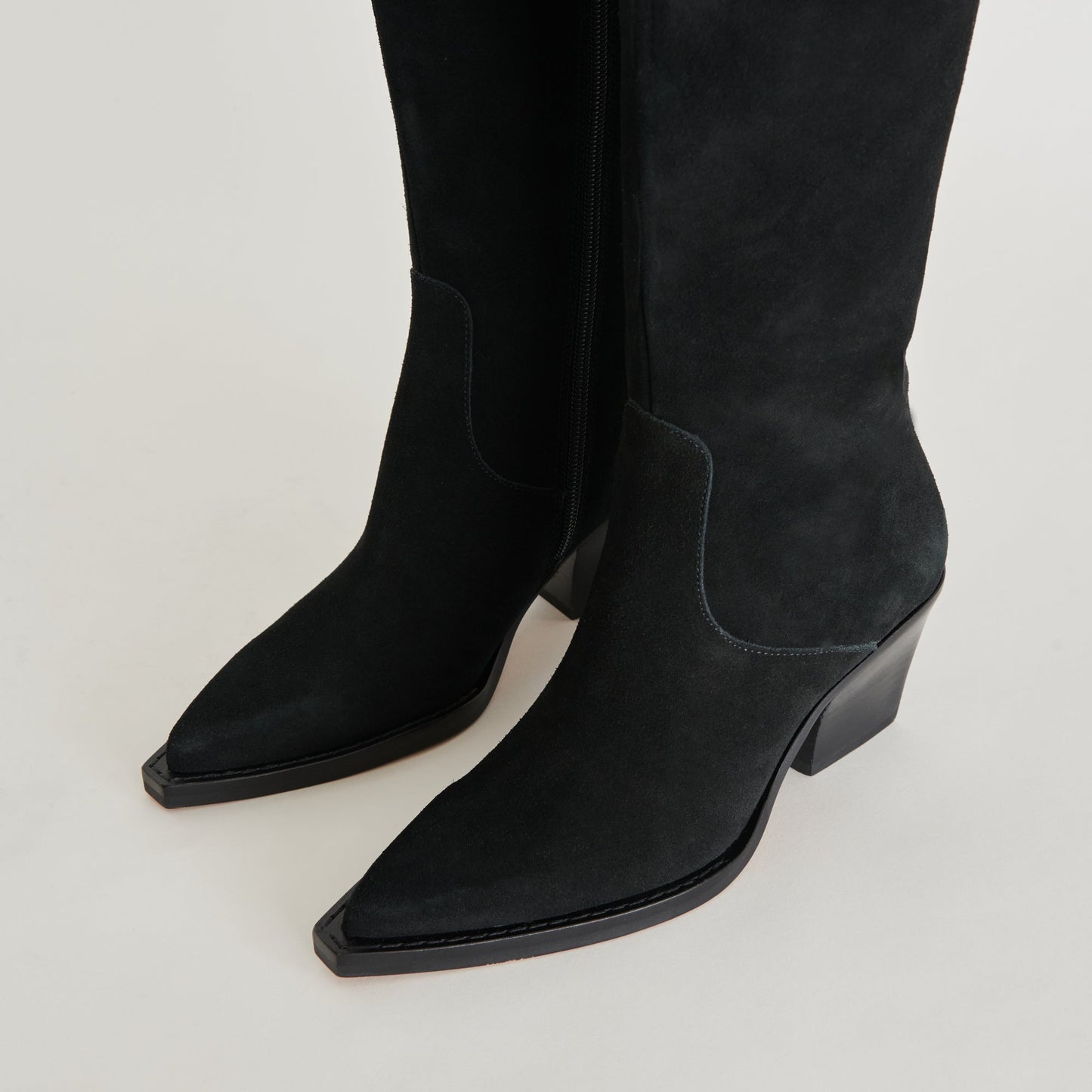 Raj Boots in Onyx Suede | Women's Onyx Suede Knee-High Boots
 – Dolce Vita Dolce Vita Discount