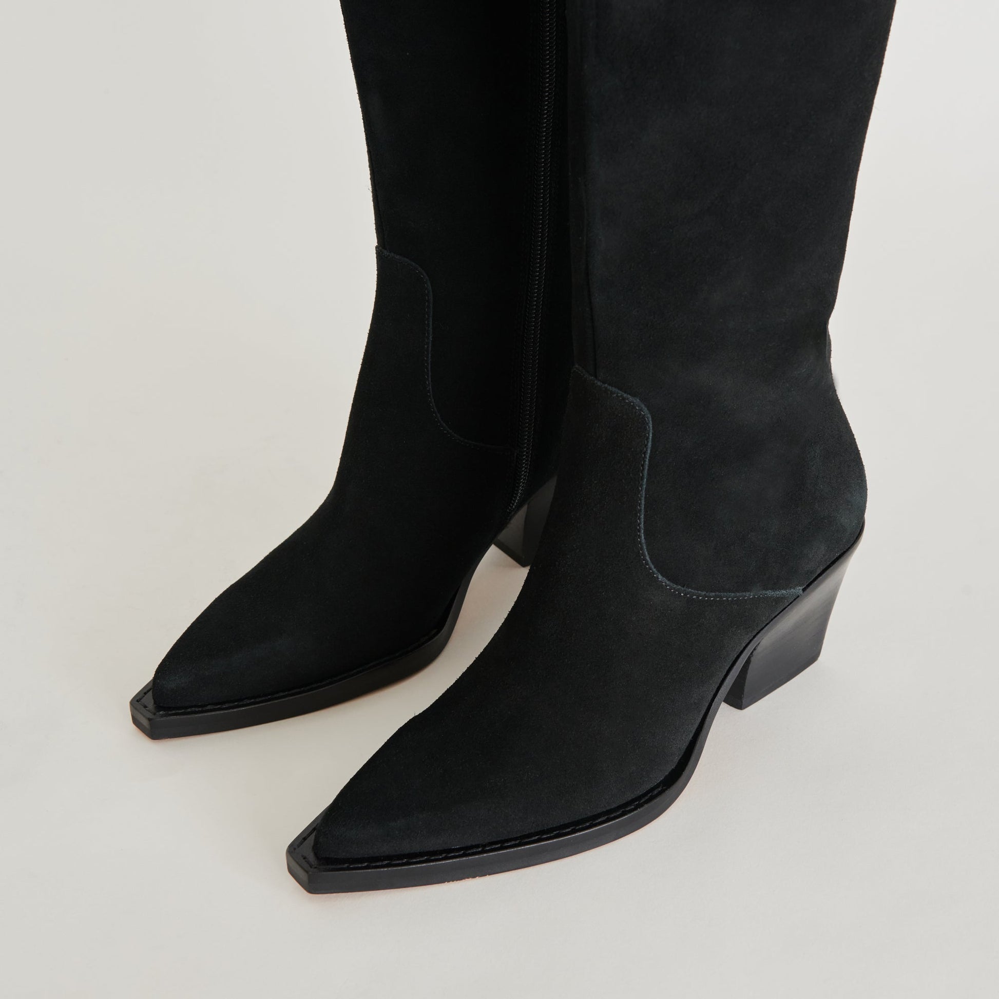 Raj Boots in Onyx Suede | Women's Onyx Suede Knee-High Boots
 – Dolce Vita Dolce Vita Discount