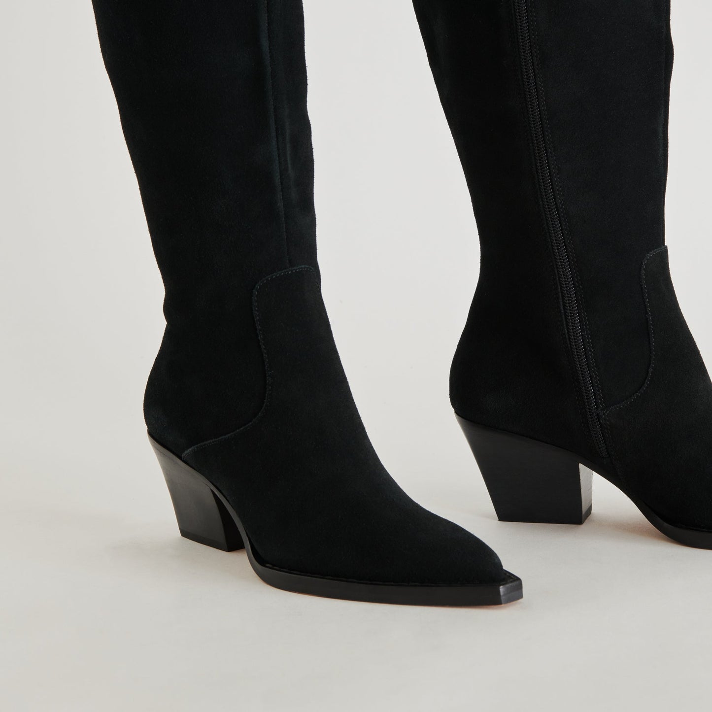 Raj Boots in Onyx Suede | Women's Onyx Suede Knee-High Boots
 – Dolce Vita Dolce Vita Discount