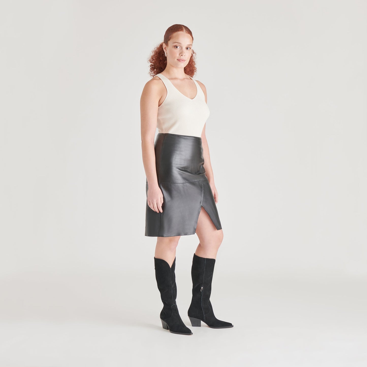 Raj Boots in Onyx Suede | Women's Onyx Suede Knee-High Boots
 – Dolce Vita Dolce Vita Discount