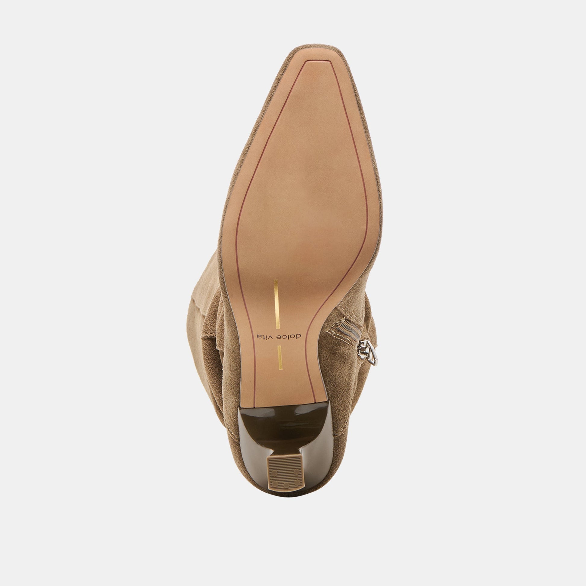Lousa Olive Suede Wide Calf Boots Dolce Vita Outlet