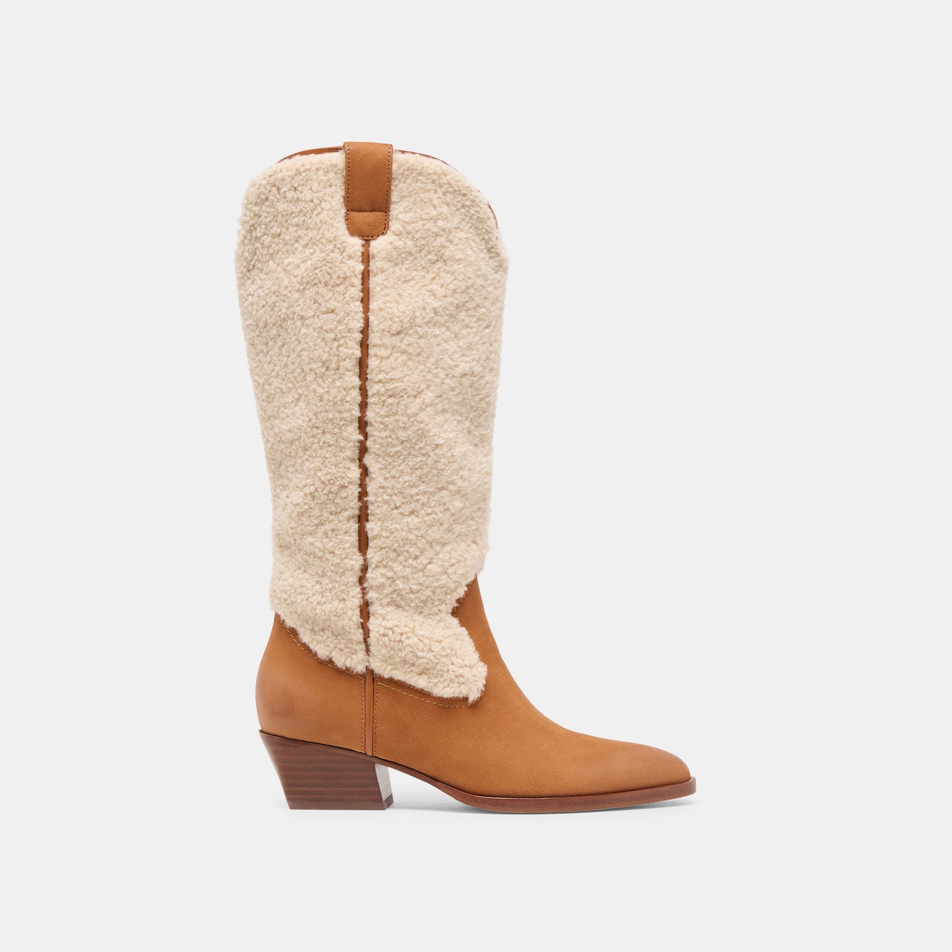 Mykel Plush Caramel Nubuck Boots Dolce Vita For sale