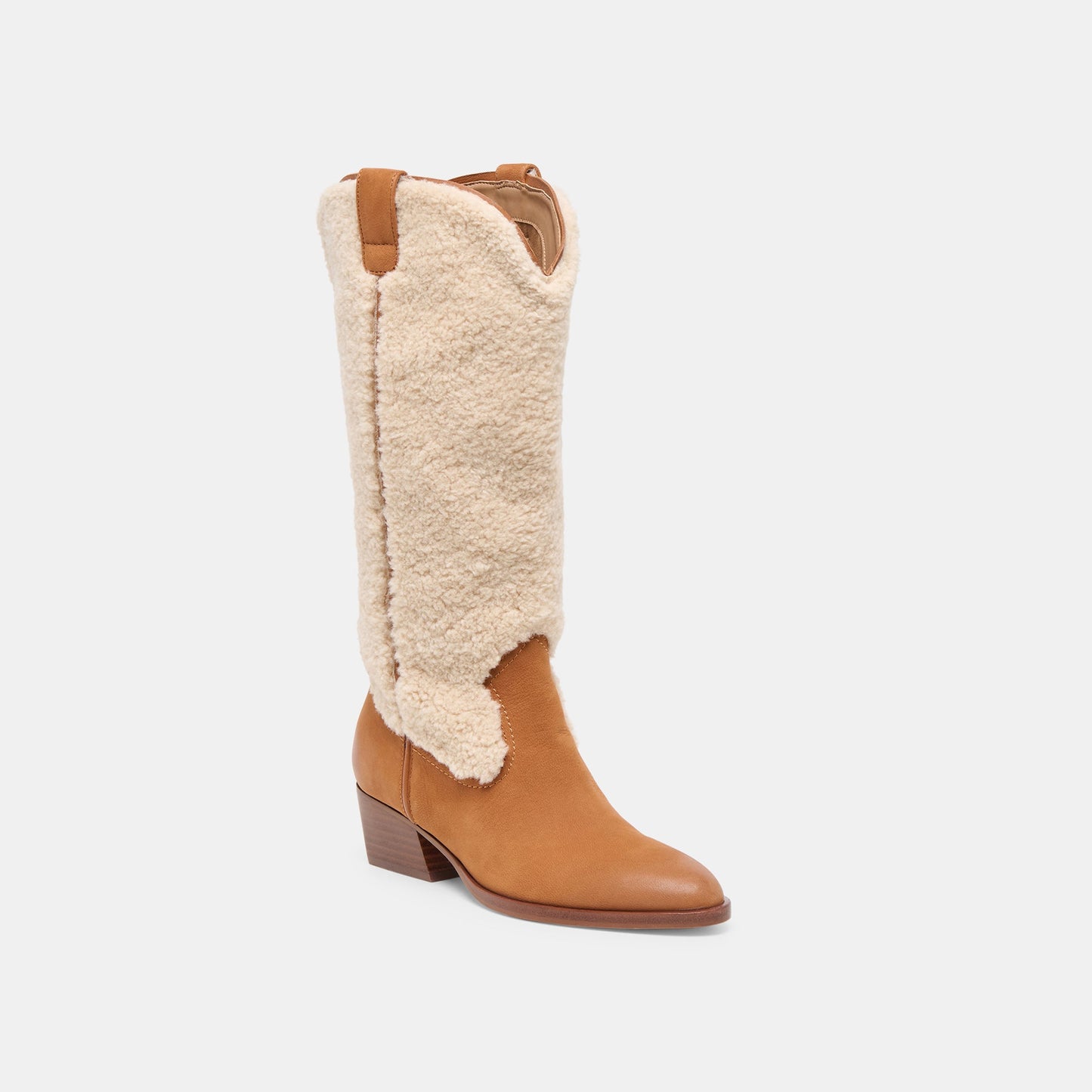 Mykel Plush Caramel Nubuck Boots Dolce Vita For sale
