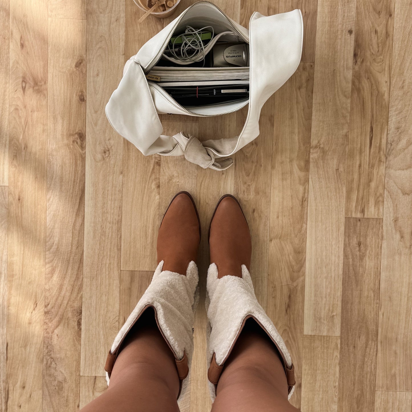 Mykel Plush Caramel Nubuck Boots Dolce Vita For sale