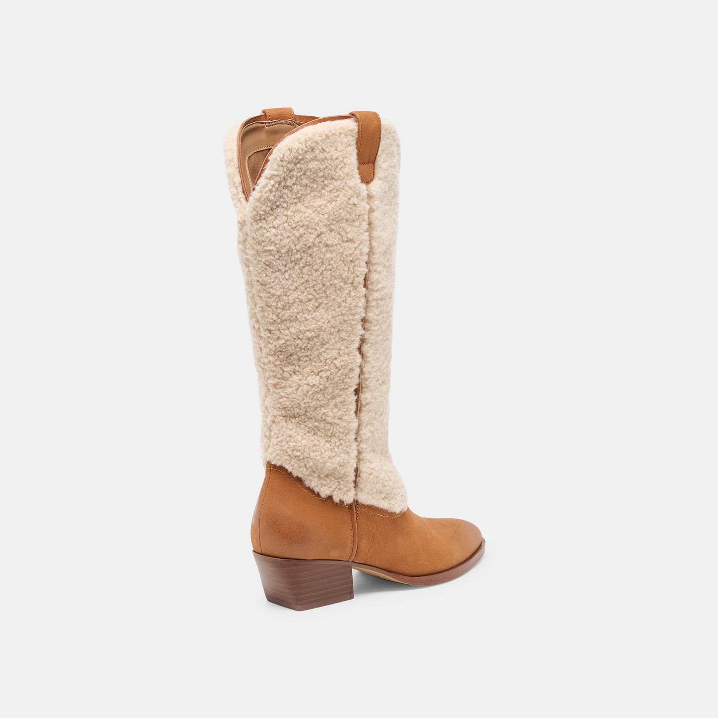 Mykel Plush Caramel Nubuck Boots Dolce Vita For sale