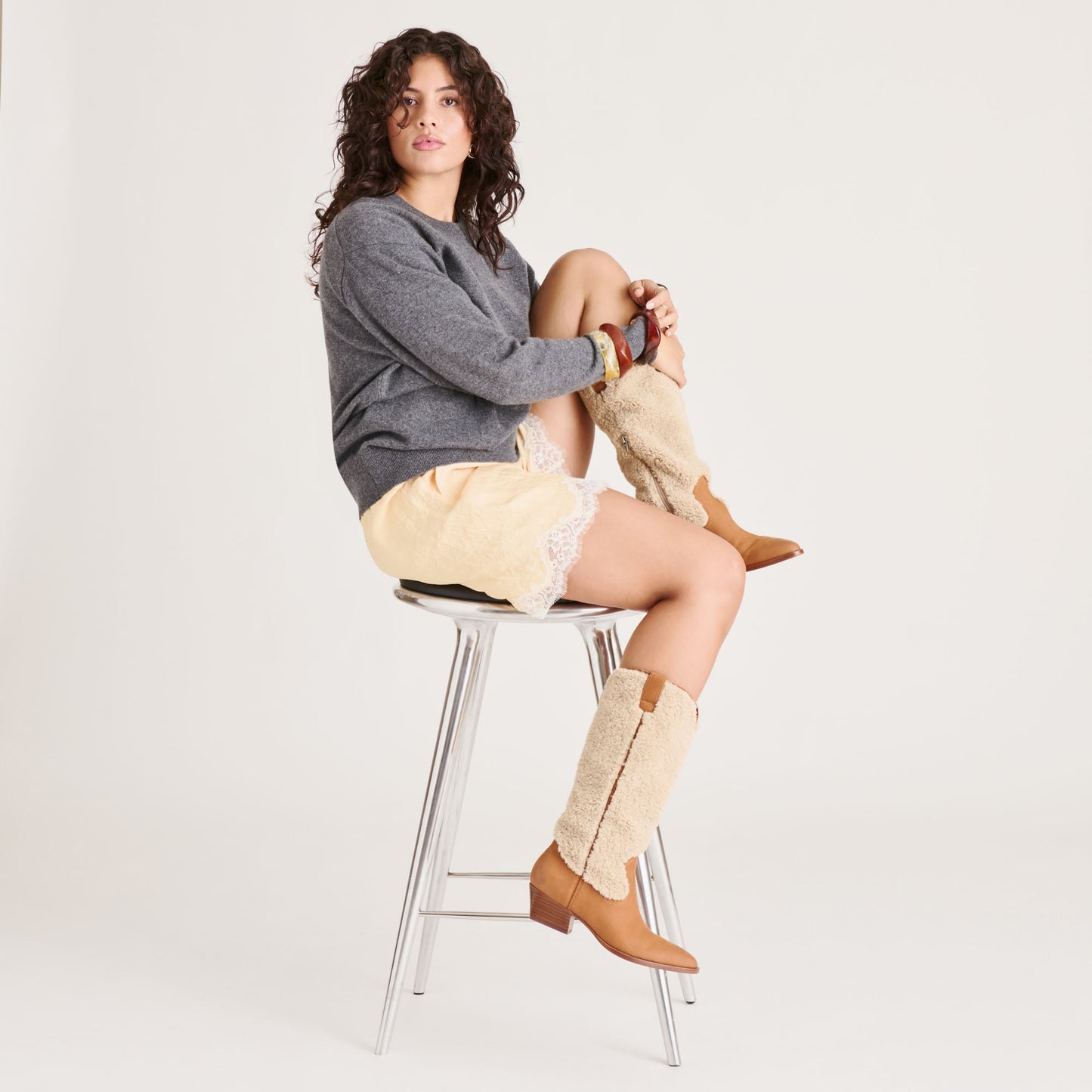 Mykel Plush Caramel Nubuck Boots Dolce Vita For sale