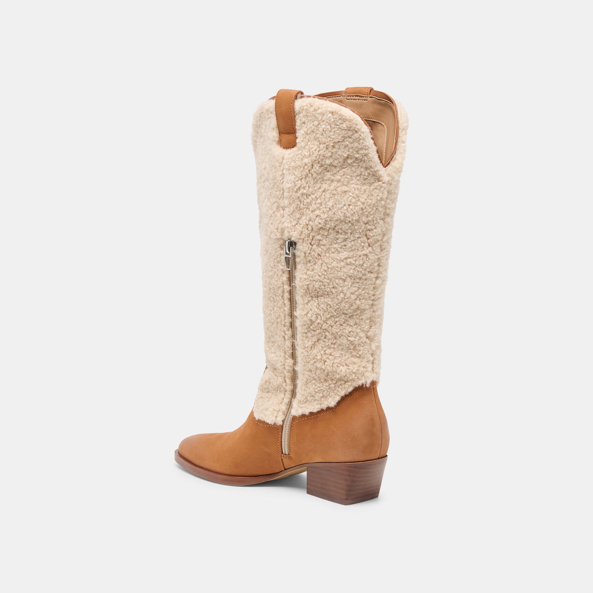 Mykel Plush Caramel Nubuck Boots Dolce Vita For sale