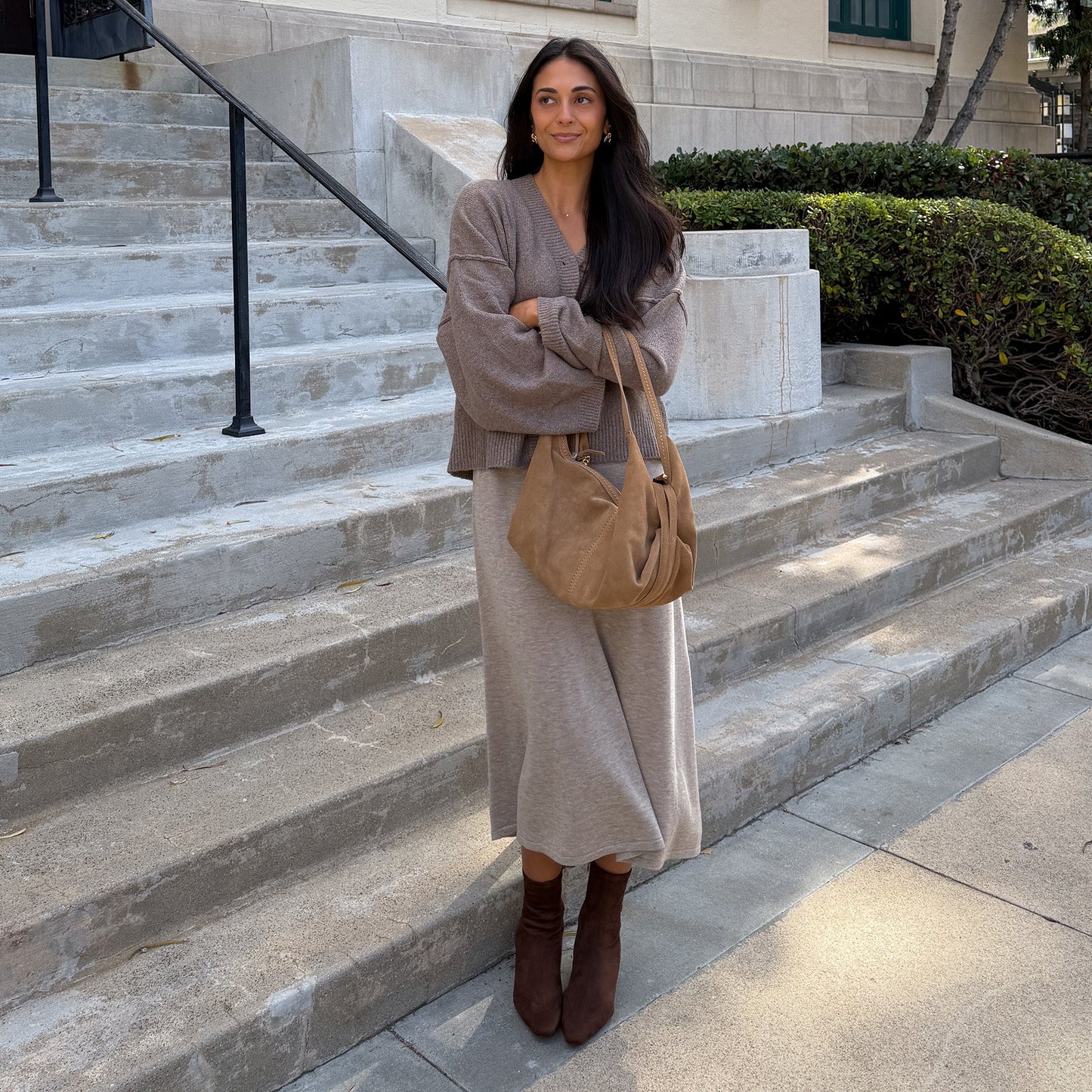Anika Dk Brown Stella Suede Boots Dolce Vita us