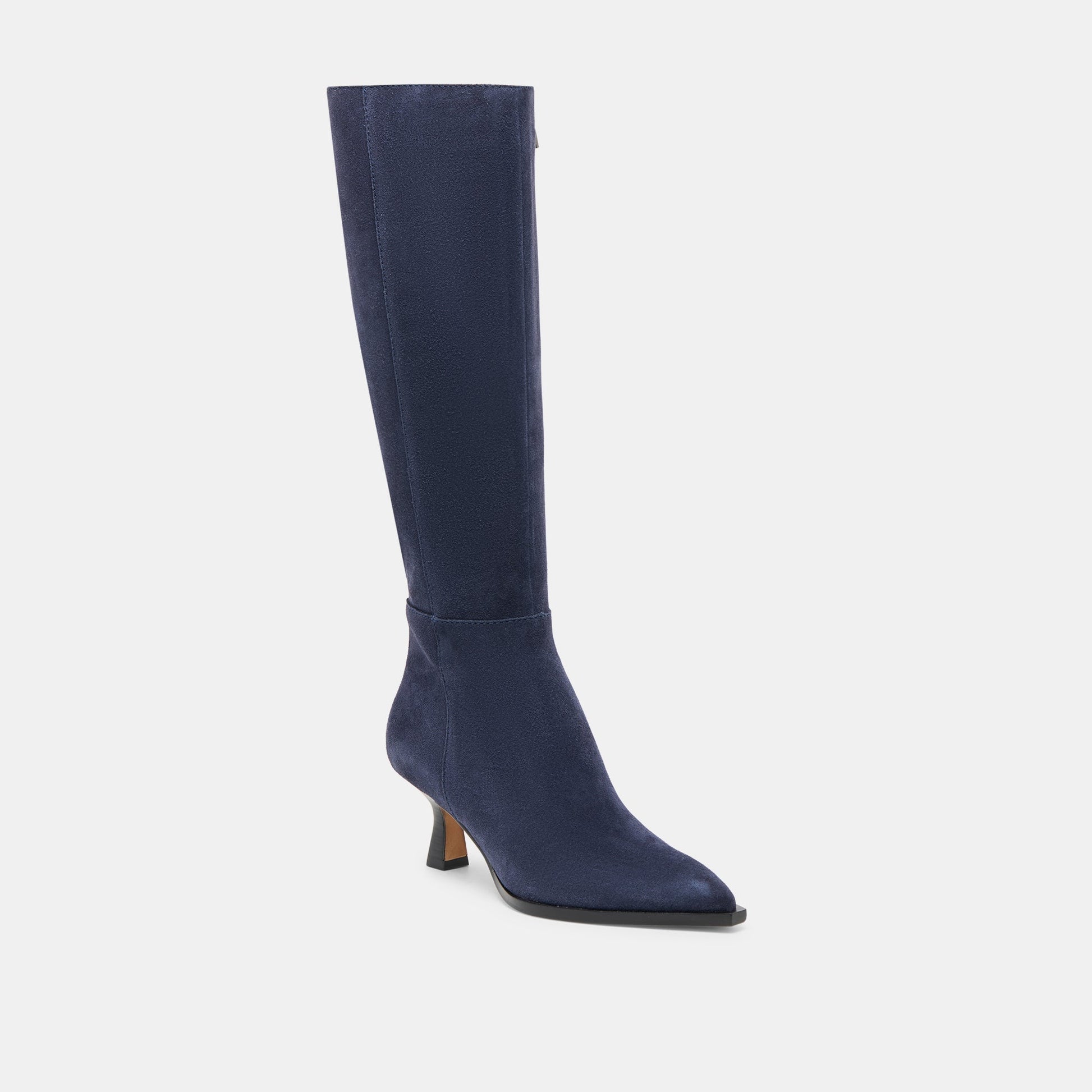 Auggie Navy Suede Wide Calf Boots Dolce Vita us