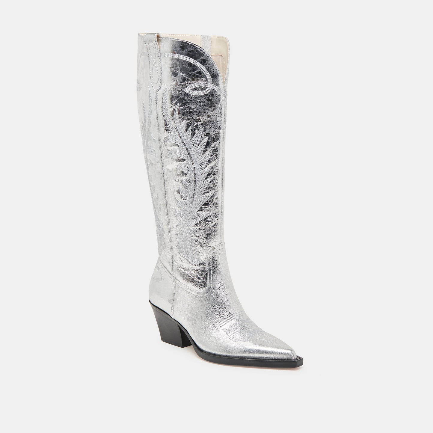Ryatt Extra Wide Calf Silver Boots | Distressed Leather Boots
 – Dolce Vita Dolce Vita Outlet