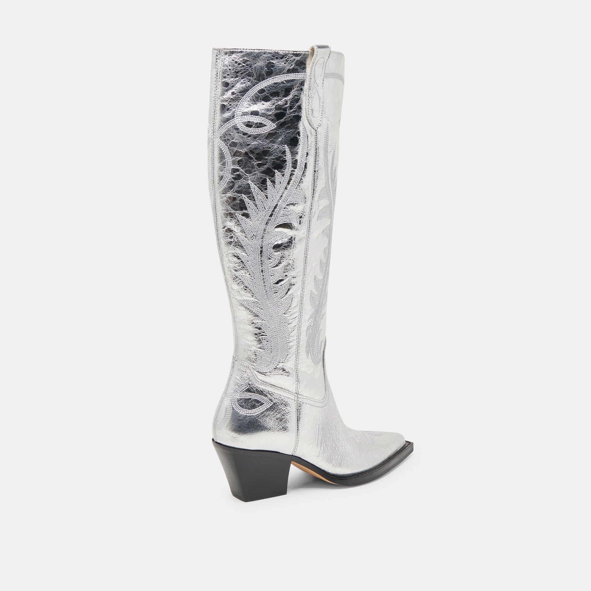 Ryatt Extra Wide Calf Silver Boots | Distressed Leather Boots
 – Dolce Vita Dolce Vita Outlet