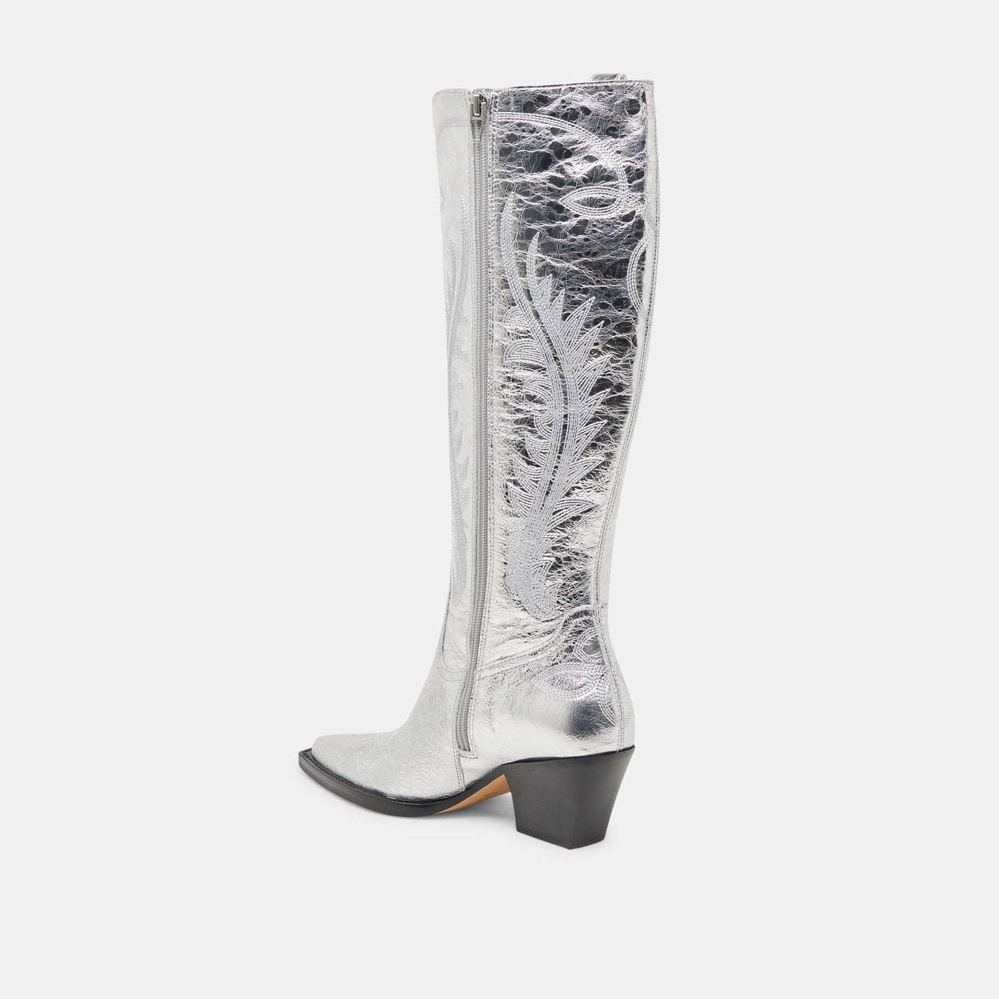 Ryatt Extra Wide Calf Silver Boots | Distressed Leather Boots
 – Dolce Vita Dolce Vita Outlet