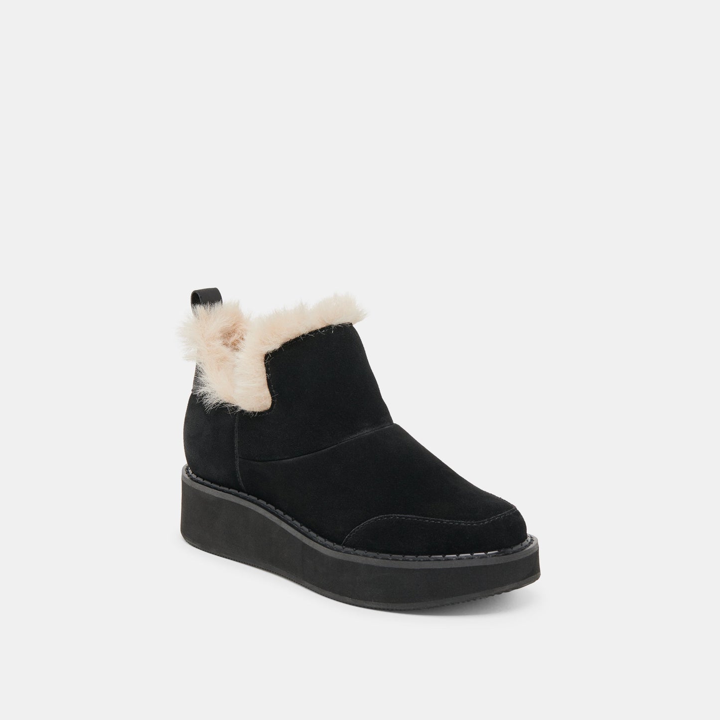 Ardy Plush H2O Waterproof Onyx Suede Booties Dolce Vita Sale