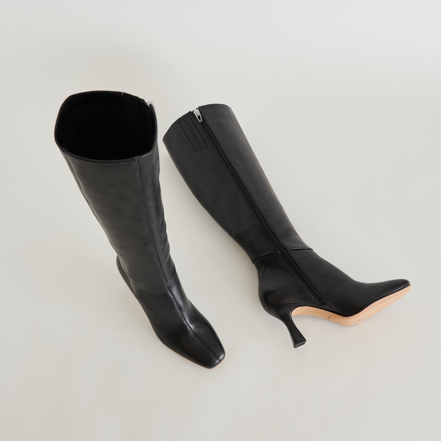 Gyra Wide Calf Black Leather Boots | Black Knee-High Wide Calf Boots
 – Dolce Vita Dolce Vita On sale