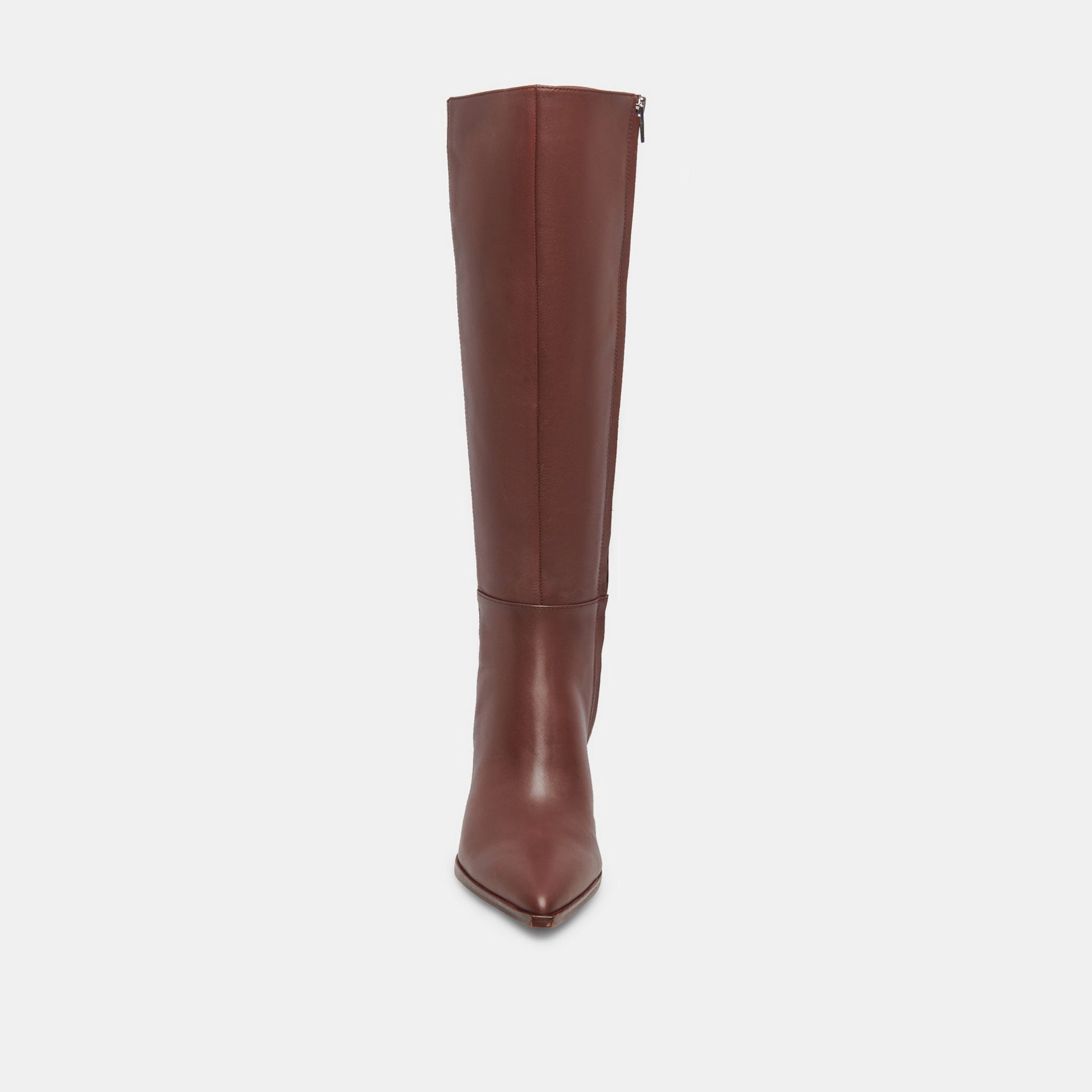 Auggie Chocolate Leather Narrow Calf Boots Dolce Vita Discount