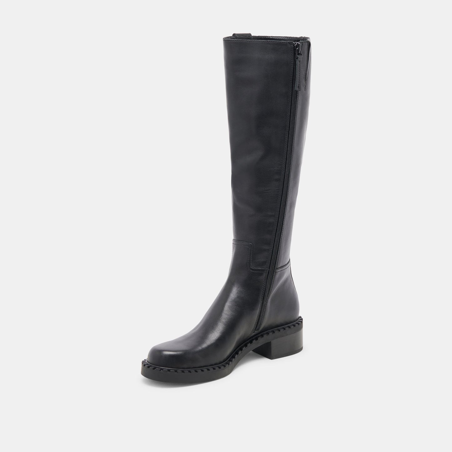 Glory H2O Waterproof Black Leather Wide Calf Boots Dolce Vita Outlet