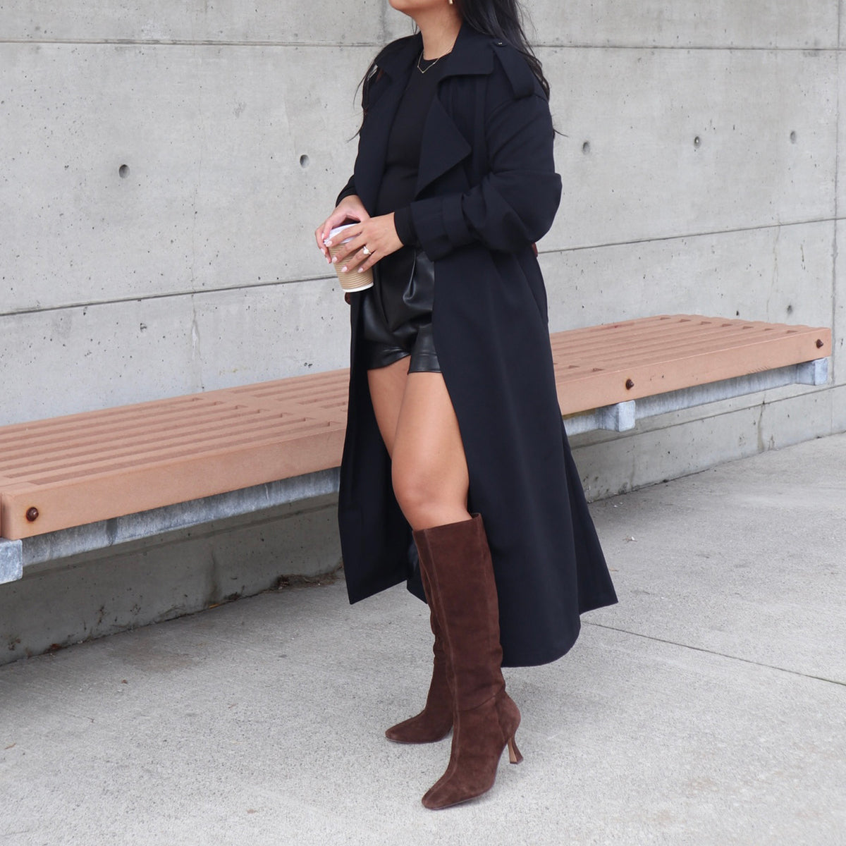 GYRA WIDE CALF BOOTS DK BROWN SUEDE
 – Dolce Vita Dolce Vita New