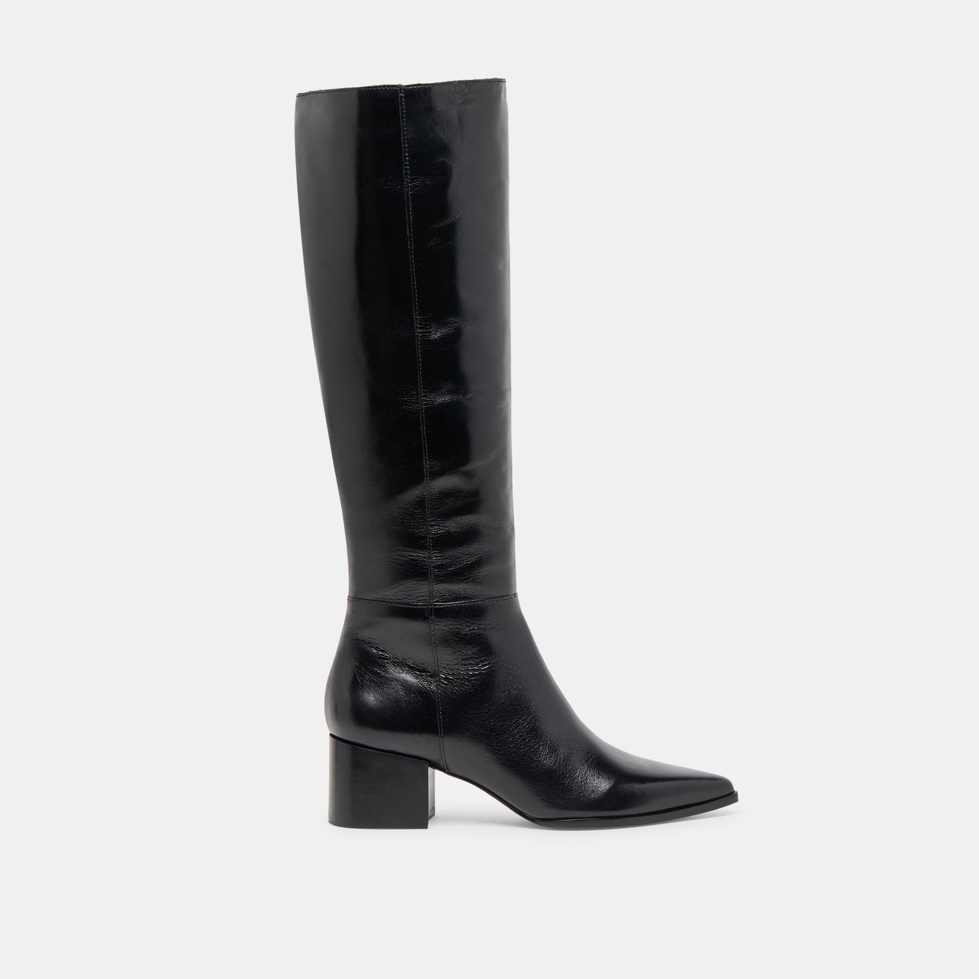 Kirson Black Leather Wide Calf Boots Dolce Vita Online