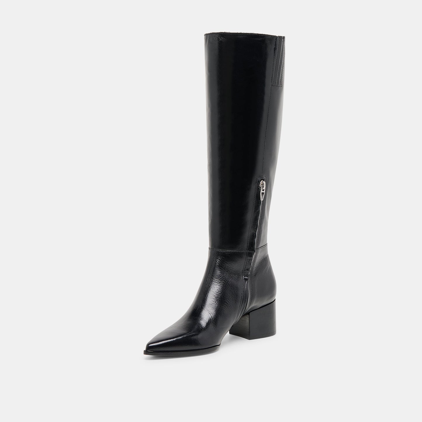 Kirson Black Leather Wide Calf Boots Dolce Vita Online