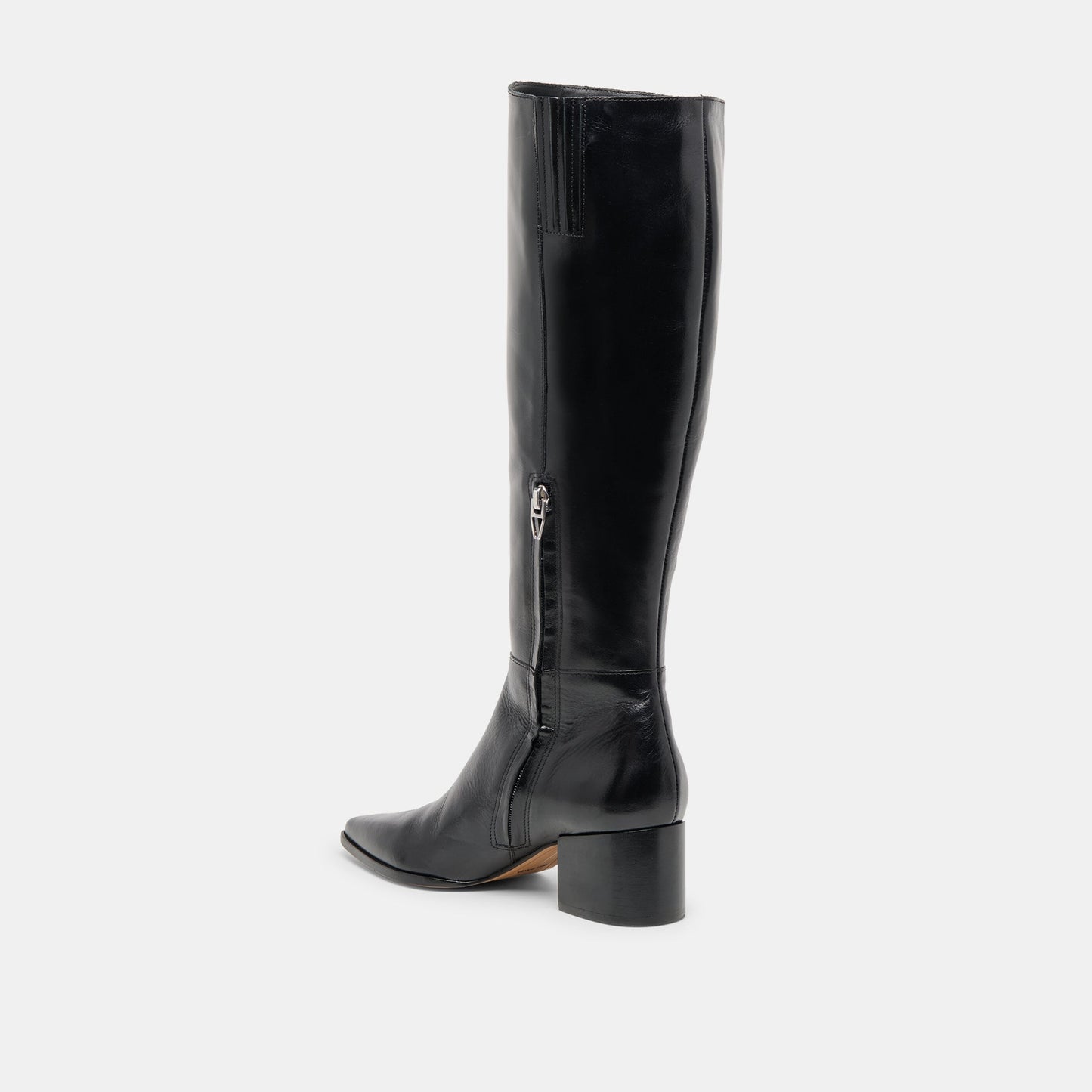 Kirson Black Leather Wide Calf Boots Dolce Vita Online