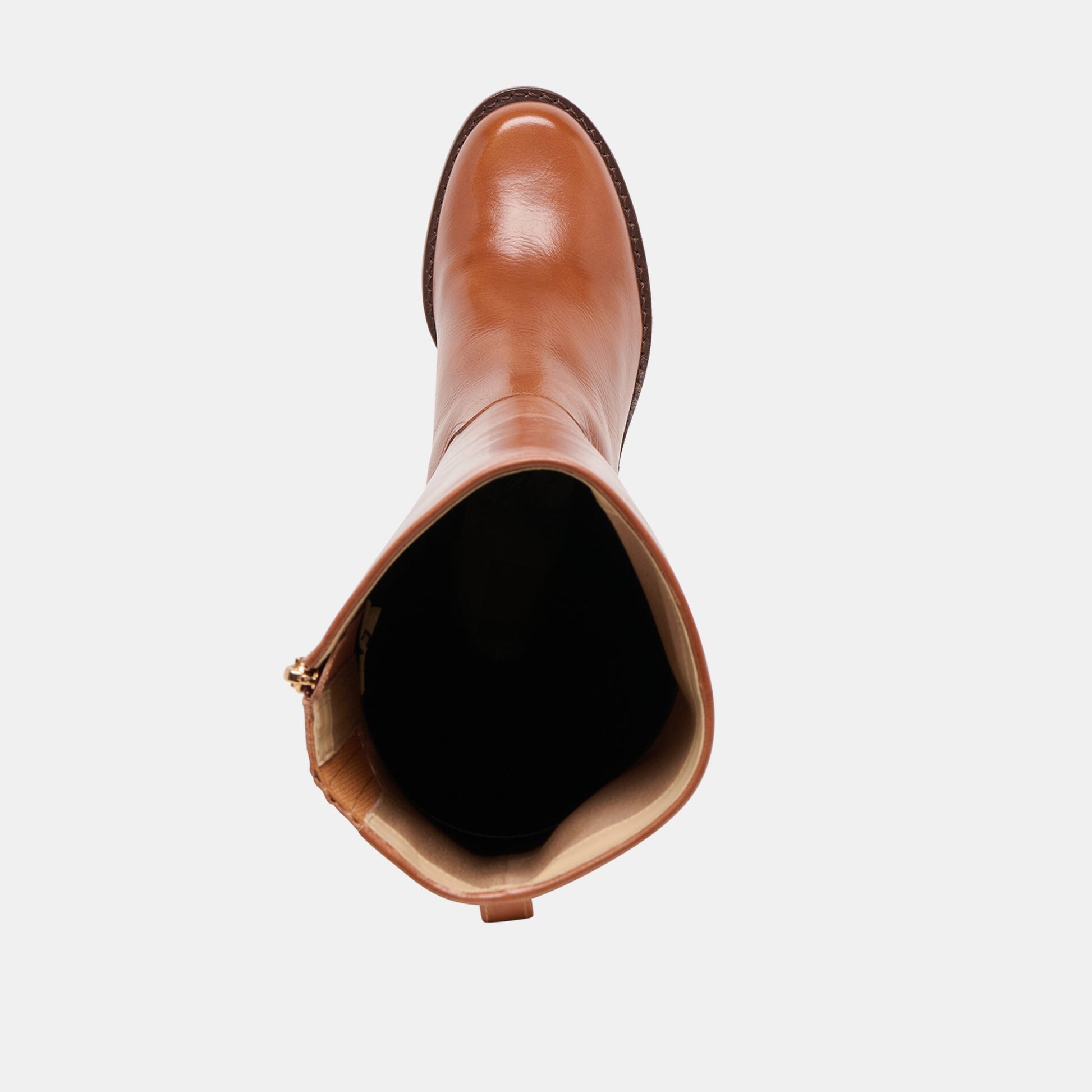 Lucyle Tan Leather Wide Calf Boots Dolce Vita Sale