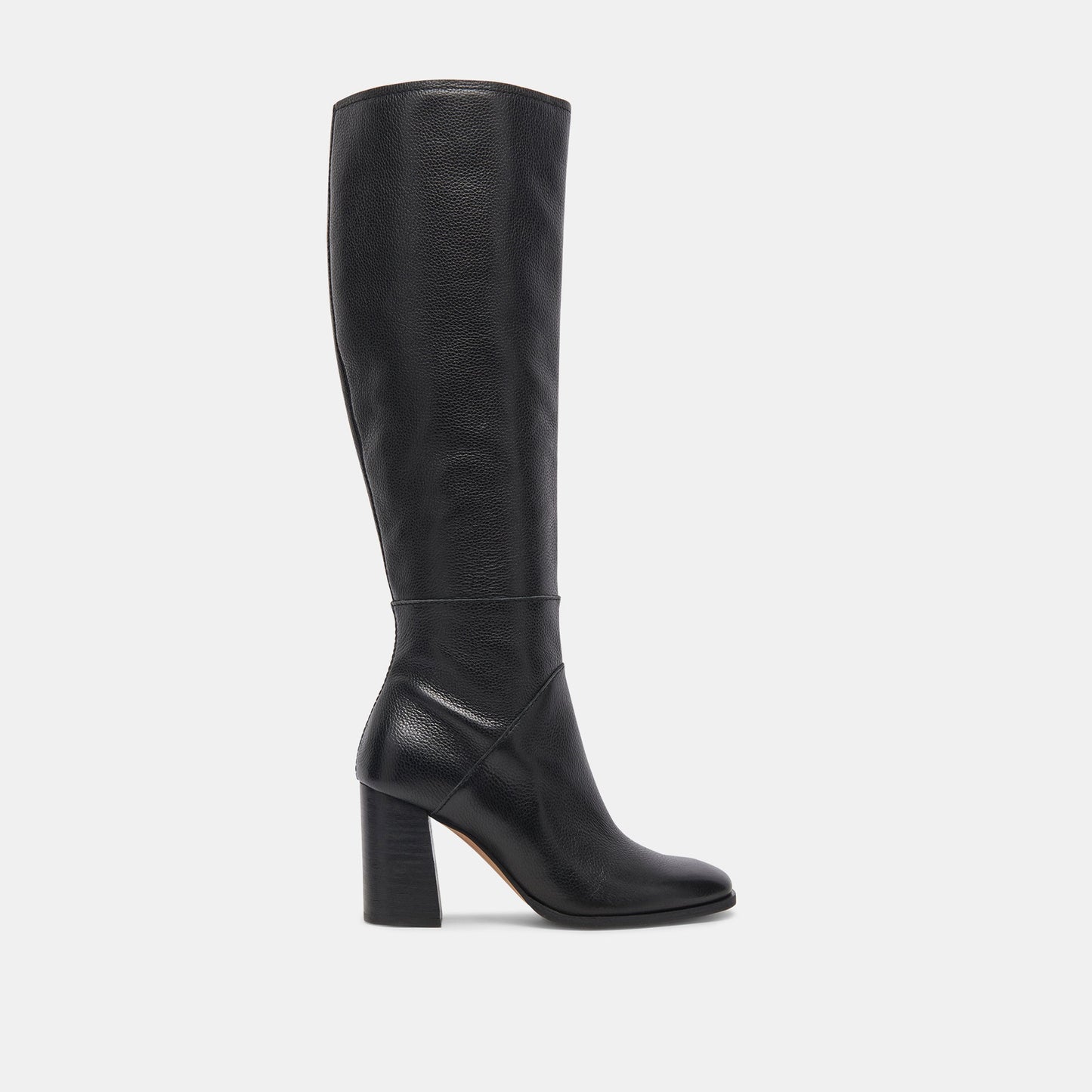 FYNN Wide Calf Boots Onyx Leather | Women's Onyx Knee-High Boots
 – Dolce Vita Dolce Vita Outlet