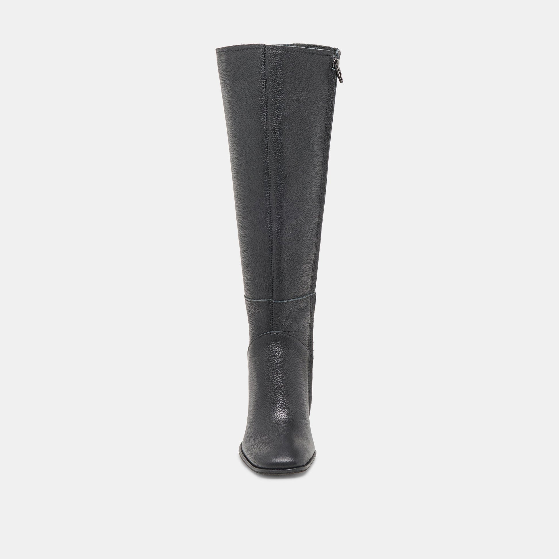 FYNN Wide Calf Boots Onyx Leather | Women's Onyx Knee-High Boots
 – Dolce Vita Dolce Vita Outlet