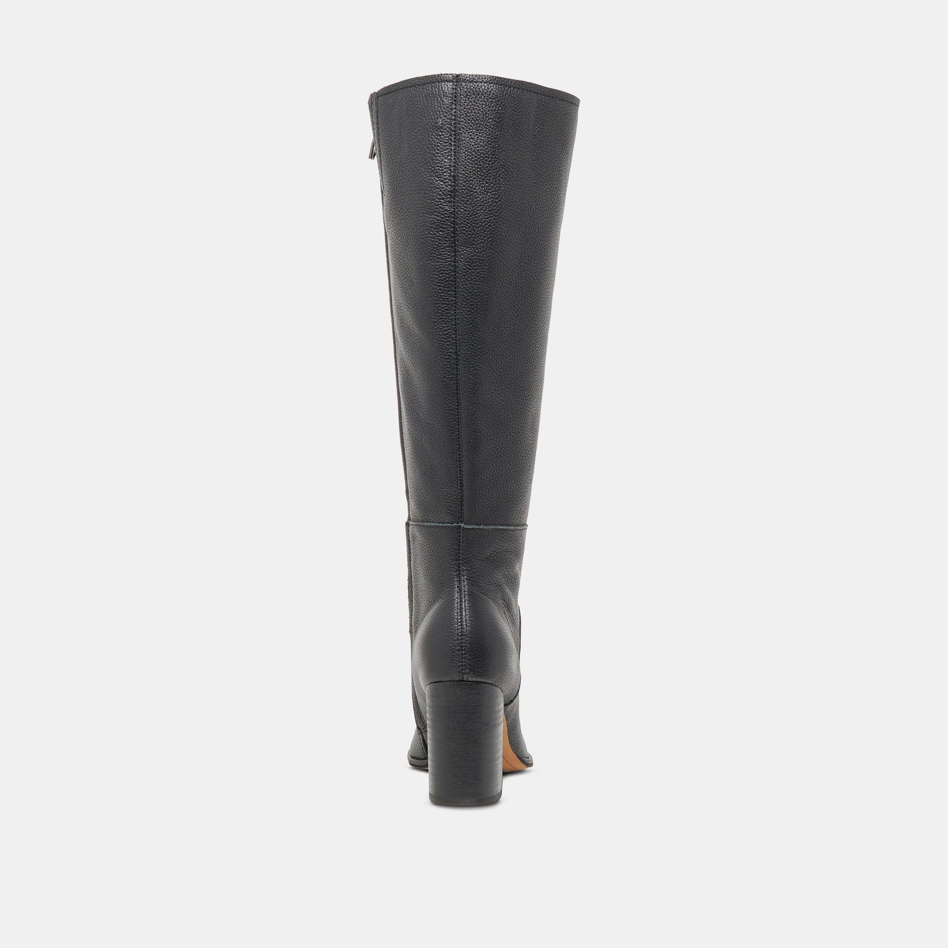 FYNN Wide Calf Boots Onyx Leather | Women's Onyx Knee-High Boots
 – Dolce Vita Dolce Vita Outlet