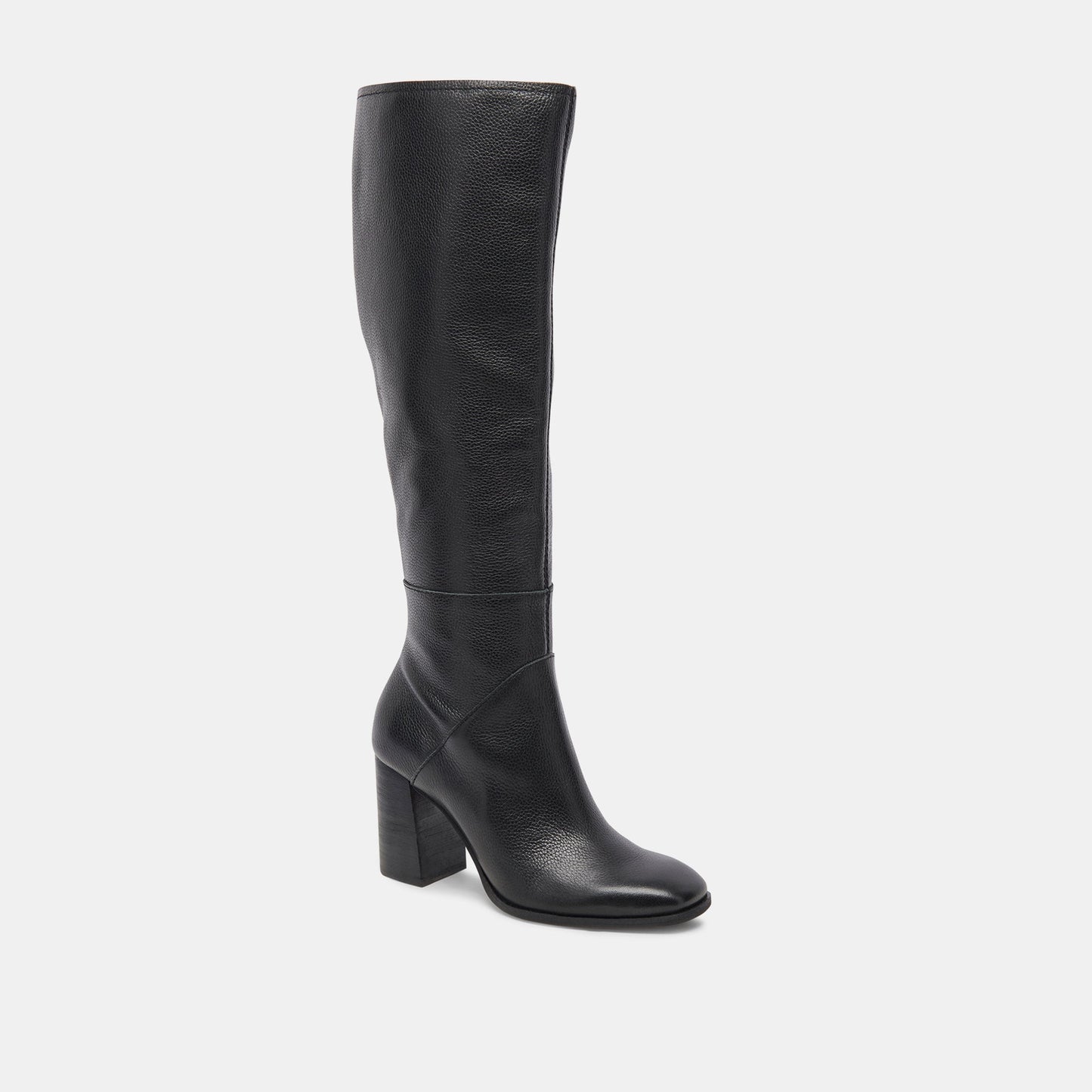 FYNN Wide Calf Boots Onyx Leather | Women's Onyx Knee-High Boots
 – Dolce Vita Dolce Vita Outlet
