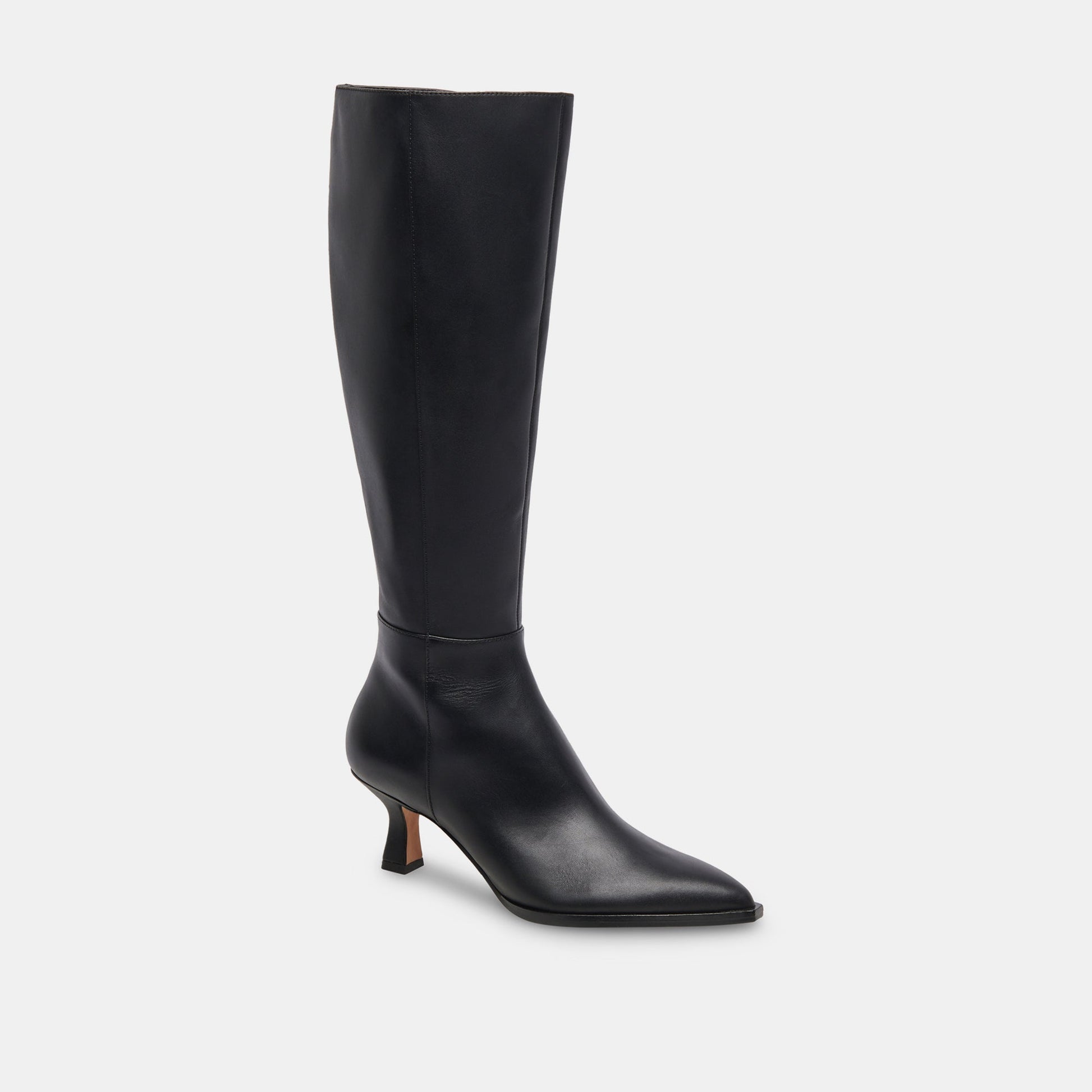 Auggie Wide Calf Boots | Black Leather Boots by Dolce Vita Dolce Vita On sale