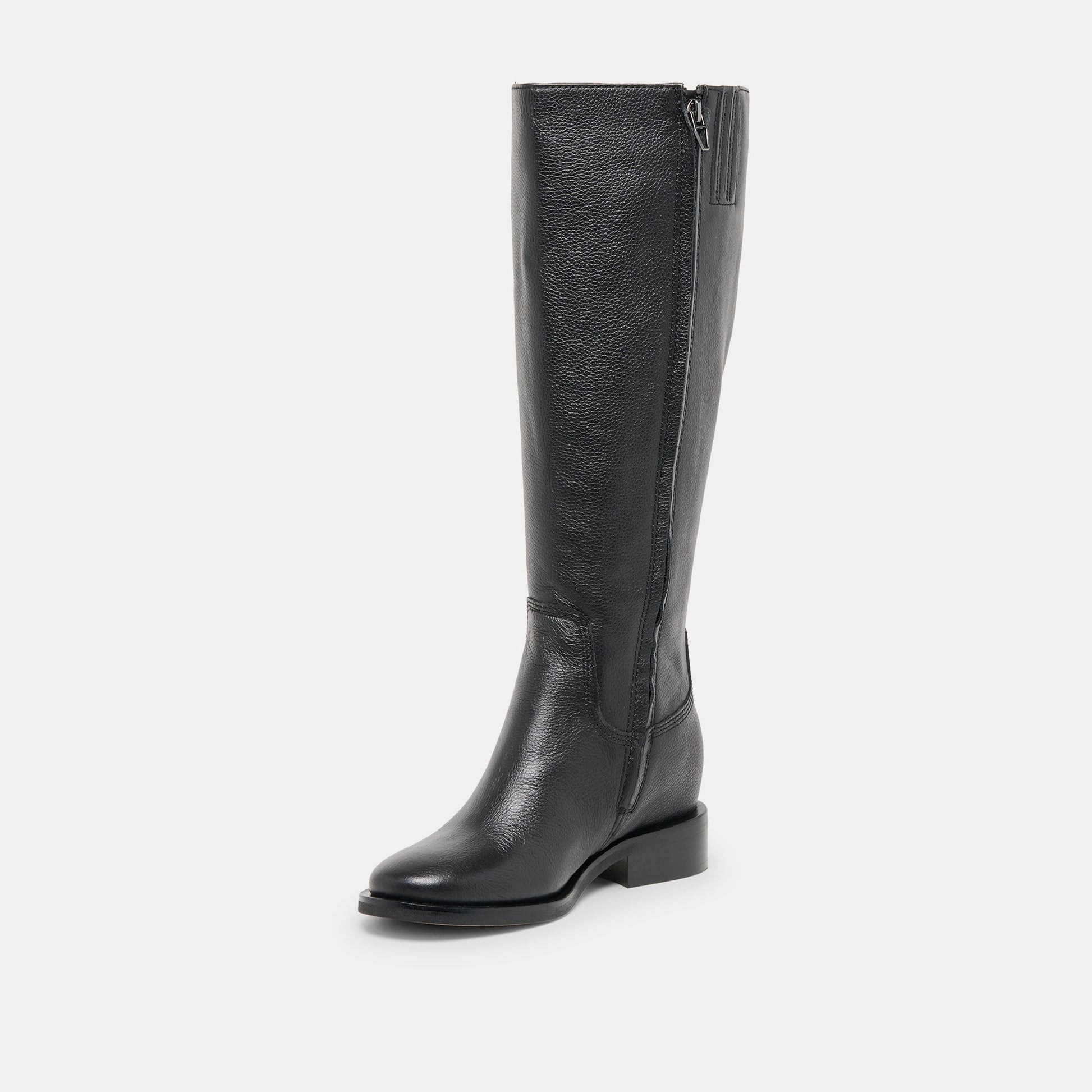 Kilian H2O Waterproof Black Leather Wide Calf Boots Dolce Vita us